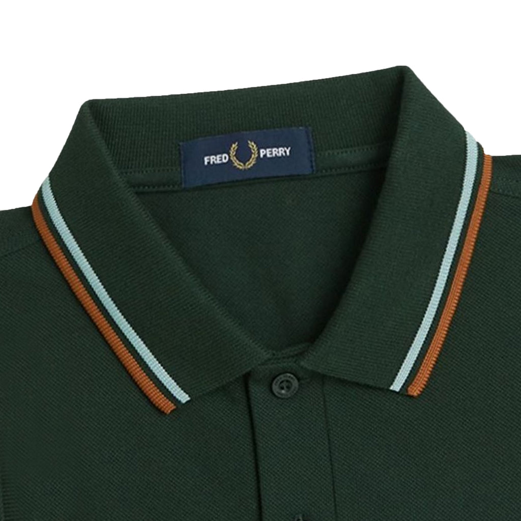 Fred Perry M3600 Twin Tipped Polo - Night Green