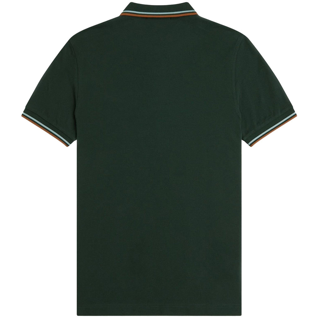Fred Perry M3600 Twin Tipped Polo - Night Green