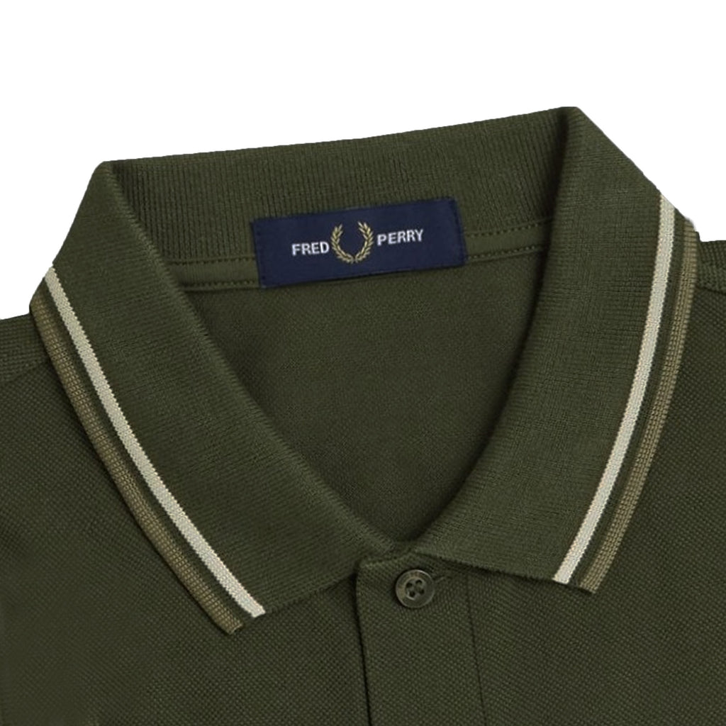 Fred Perry M3600 Twin Tipped Polo - Hunting Green