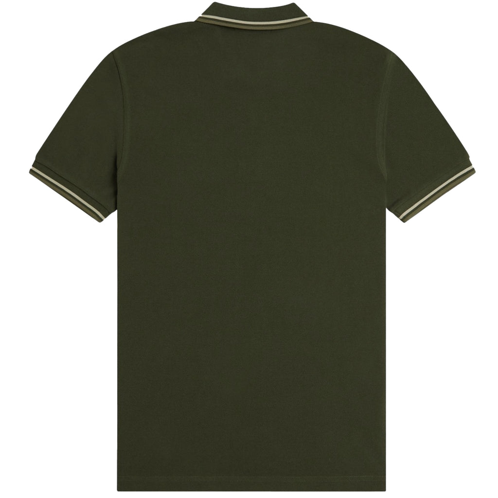 Fred Perry M3600 Twin Tipped Polo - Hunting Green
