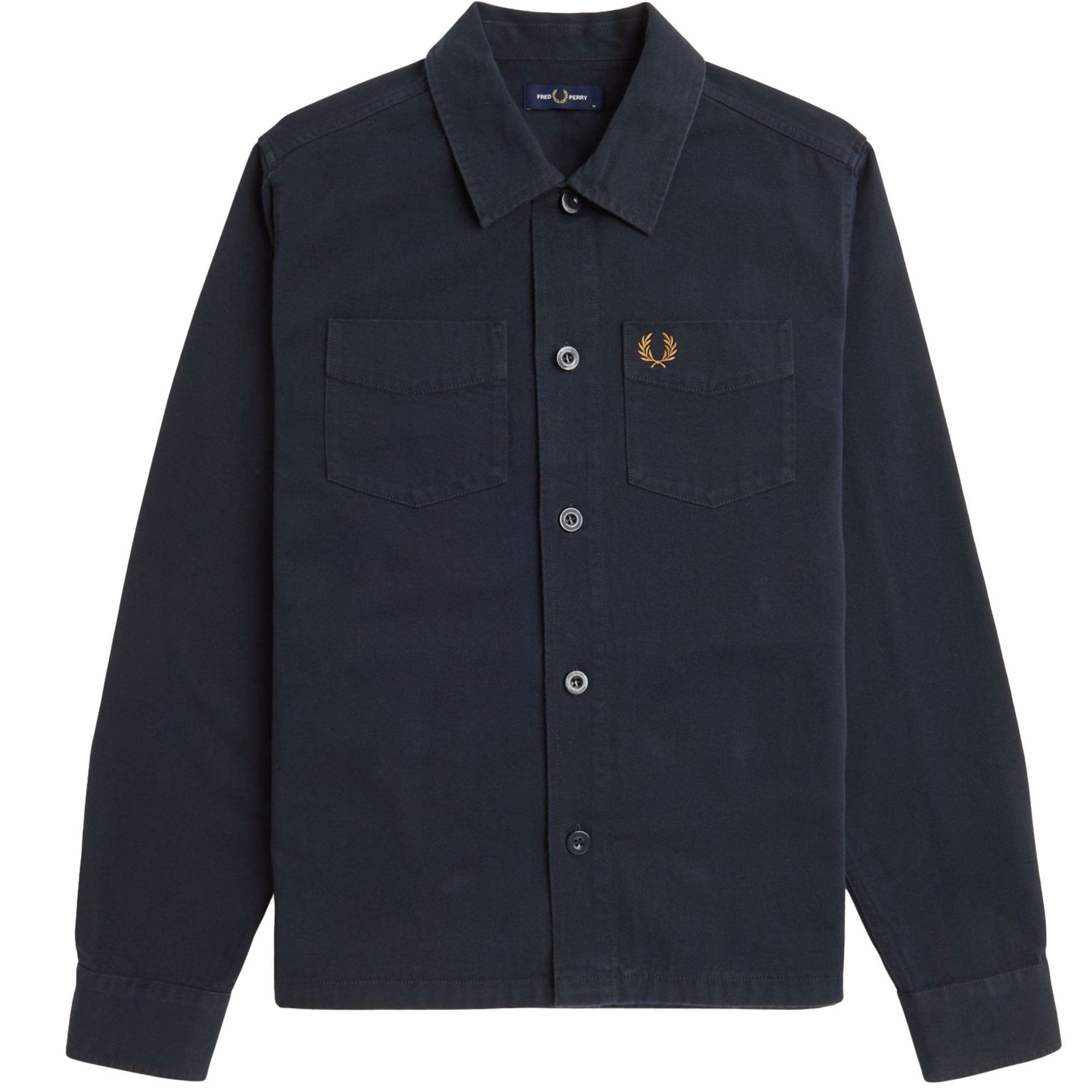 Fred Perry Twill Overshirt - Navy