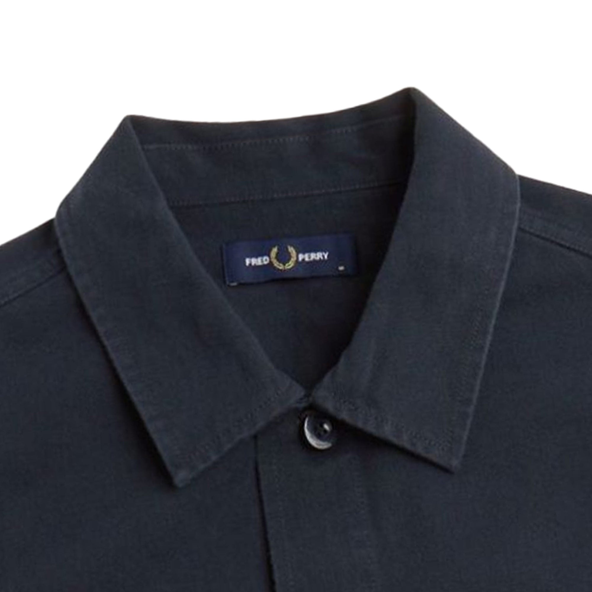 Fred Perry Twill Overshirt - Navy