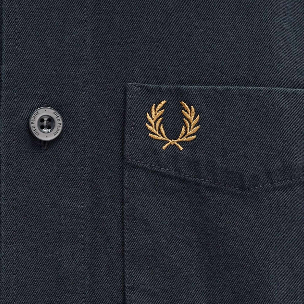 Fred Perry Twill Overshirt - Navy
