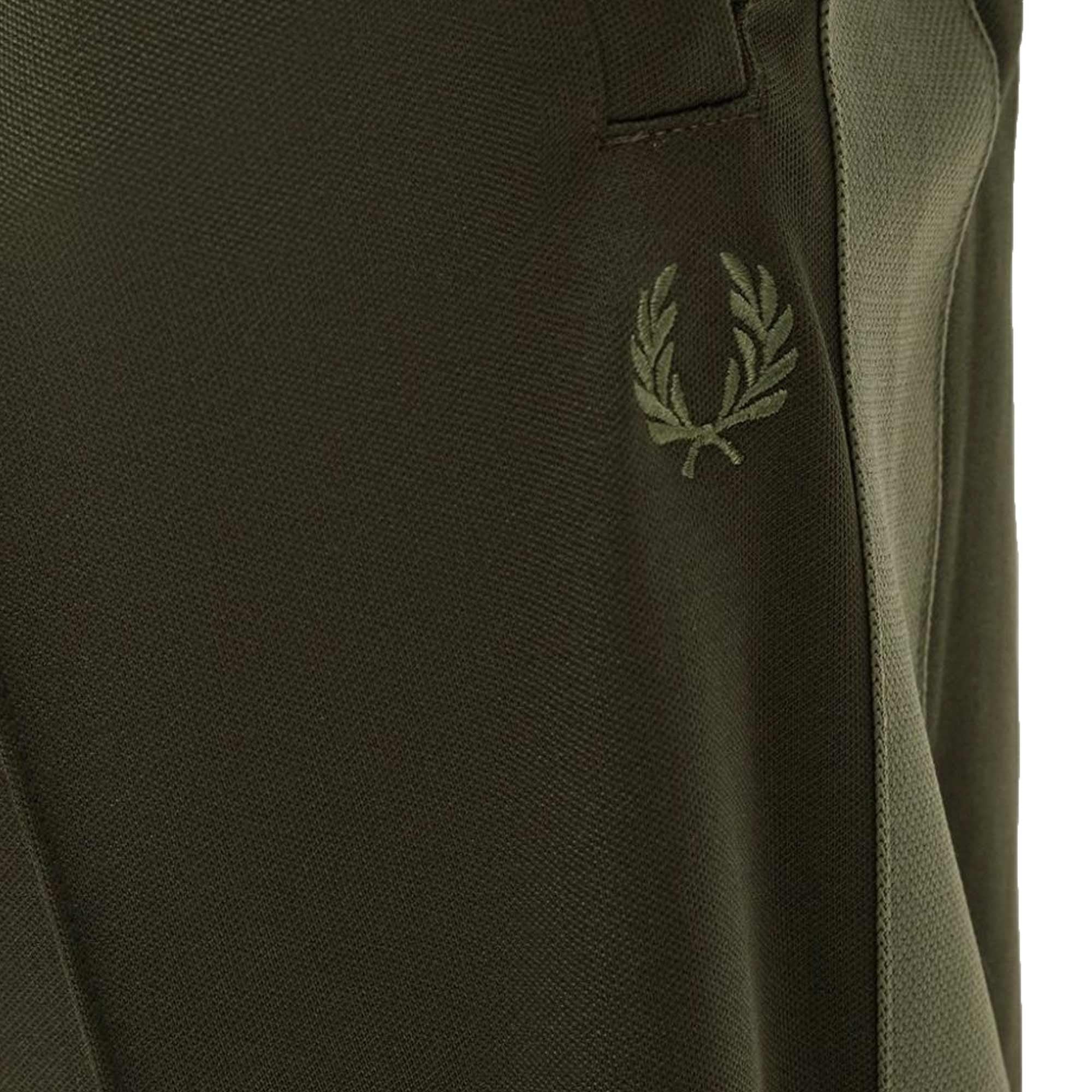 Fred Perry Tape Detail Track Pants - Hunting Green