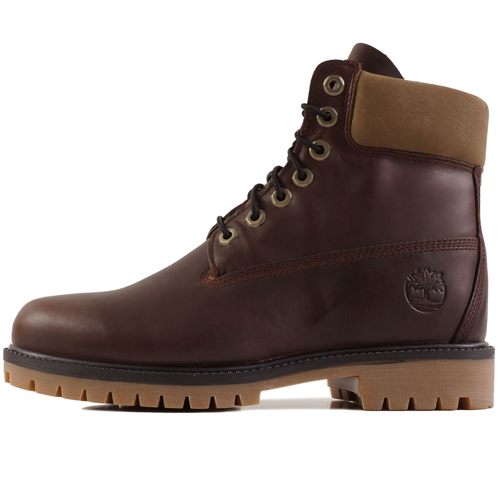 Timberland Premium 6-Inch Lace-Up Waterproof Boots - Burgundy