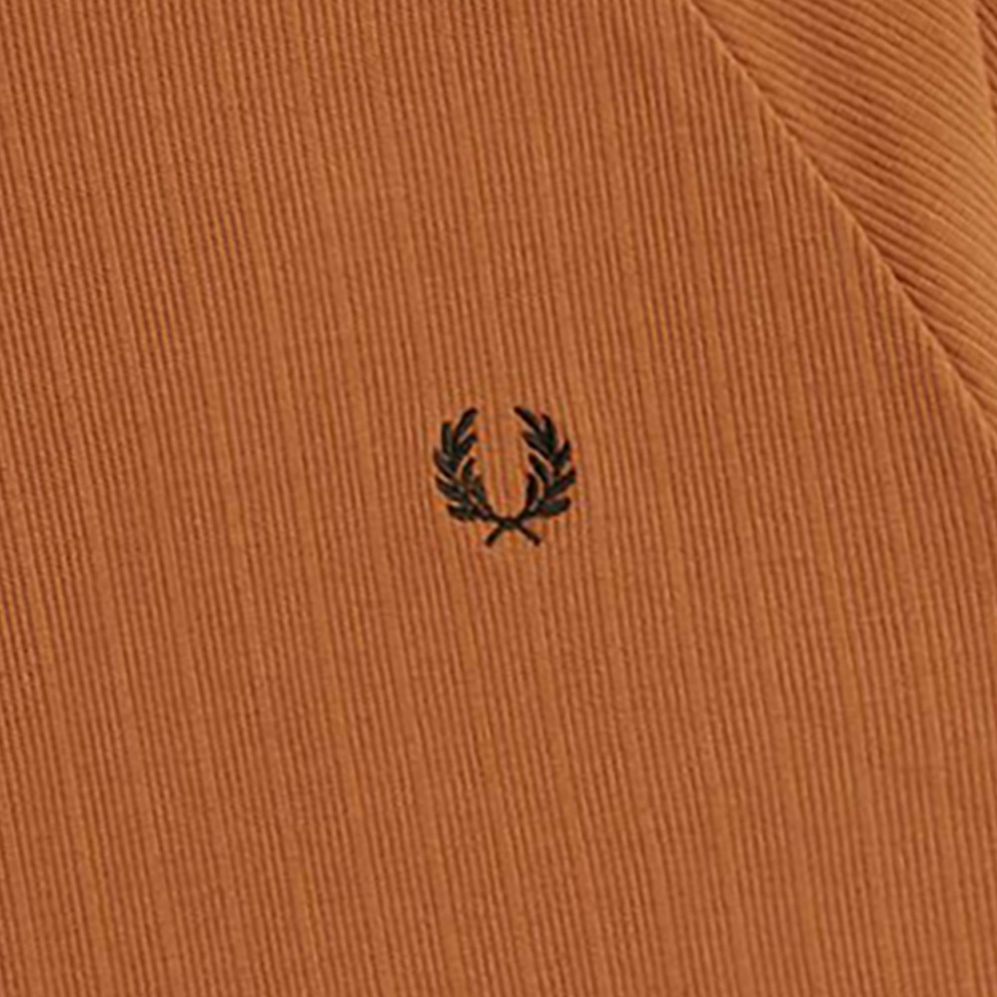 Fred Perry Ribbed Raglan Sleeve T-Shirt - Marmalade