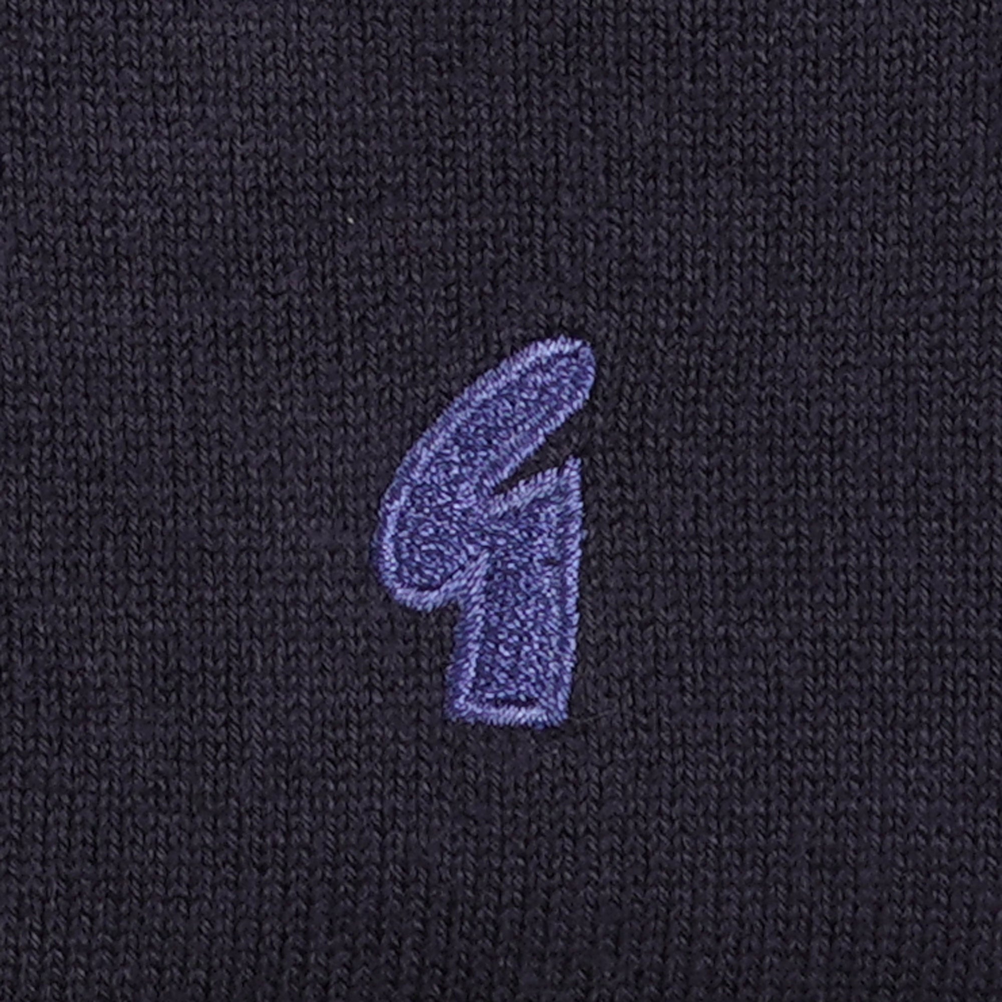 Gabicci Vintage Somerfield Zip Polo Shirt - Navy