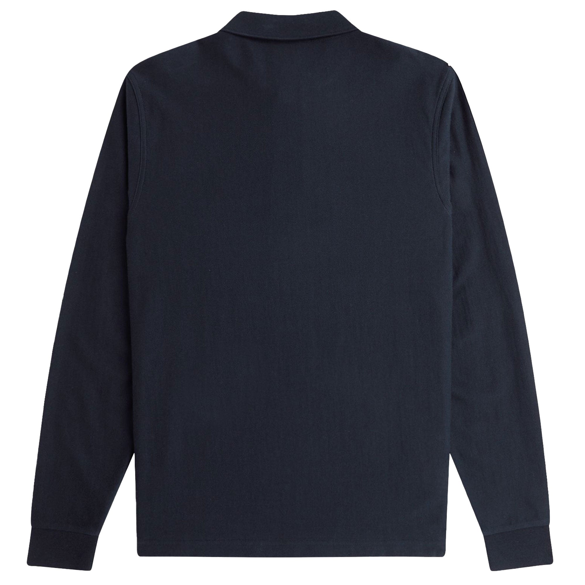 Fred Perry Ombre Stripe Long Sleeve Polo Shirt - Navy