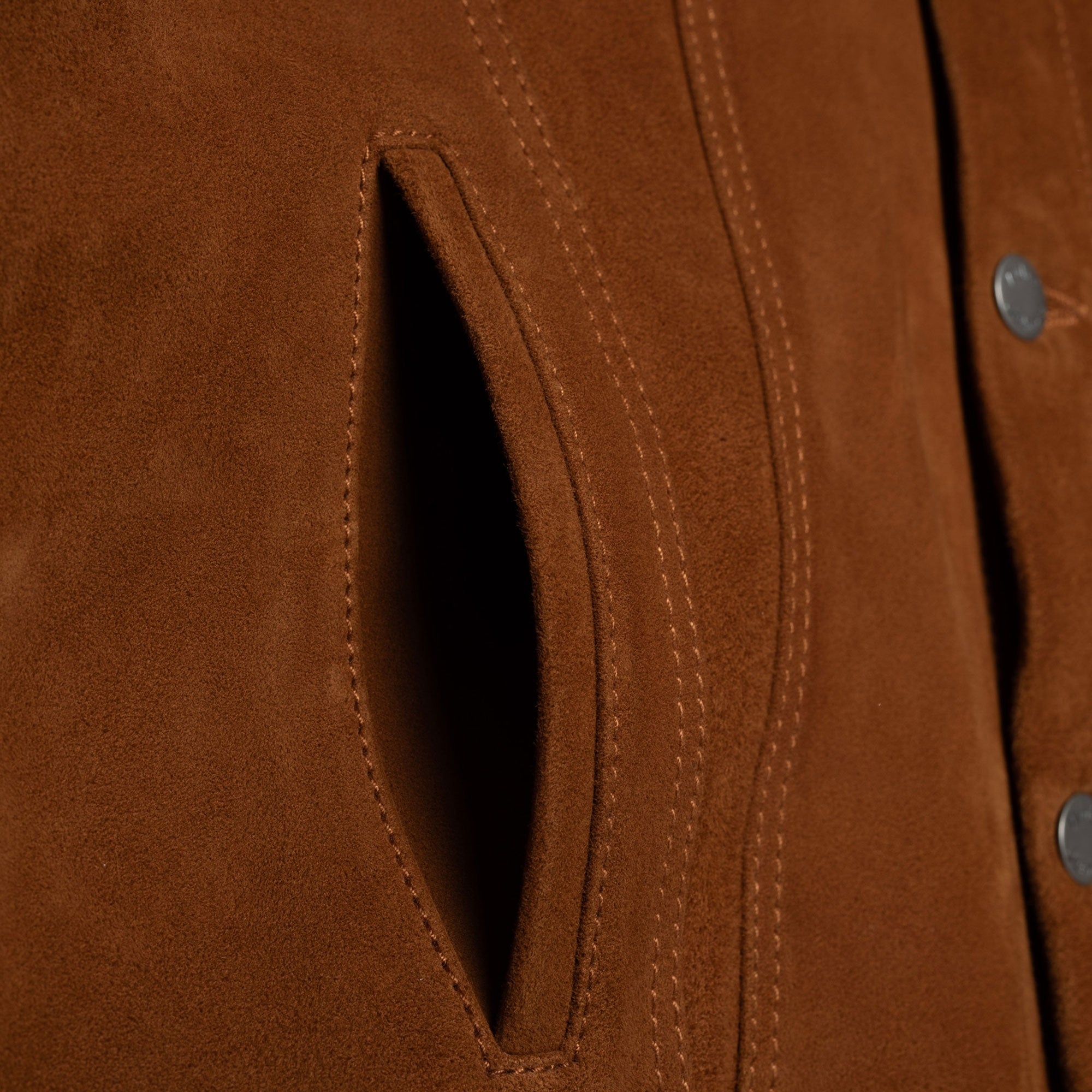 Nudie Jeans Danny Suede Jacket - Tobacco