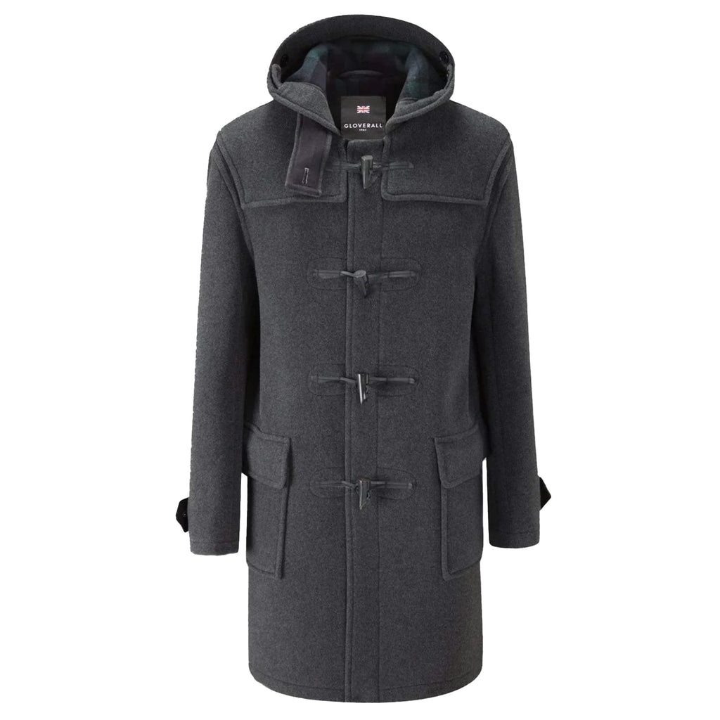 Gloverall Morris Duffle Coat - Grey