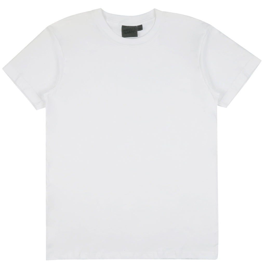 Naked and Famous Denim Circular Knit T-shirt - White