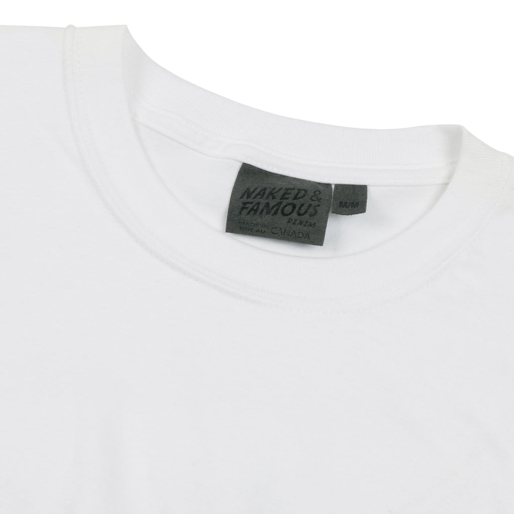 Naked and Famous Denim Circular Knit T-shirt - White