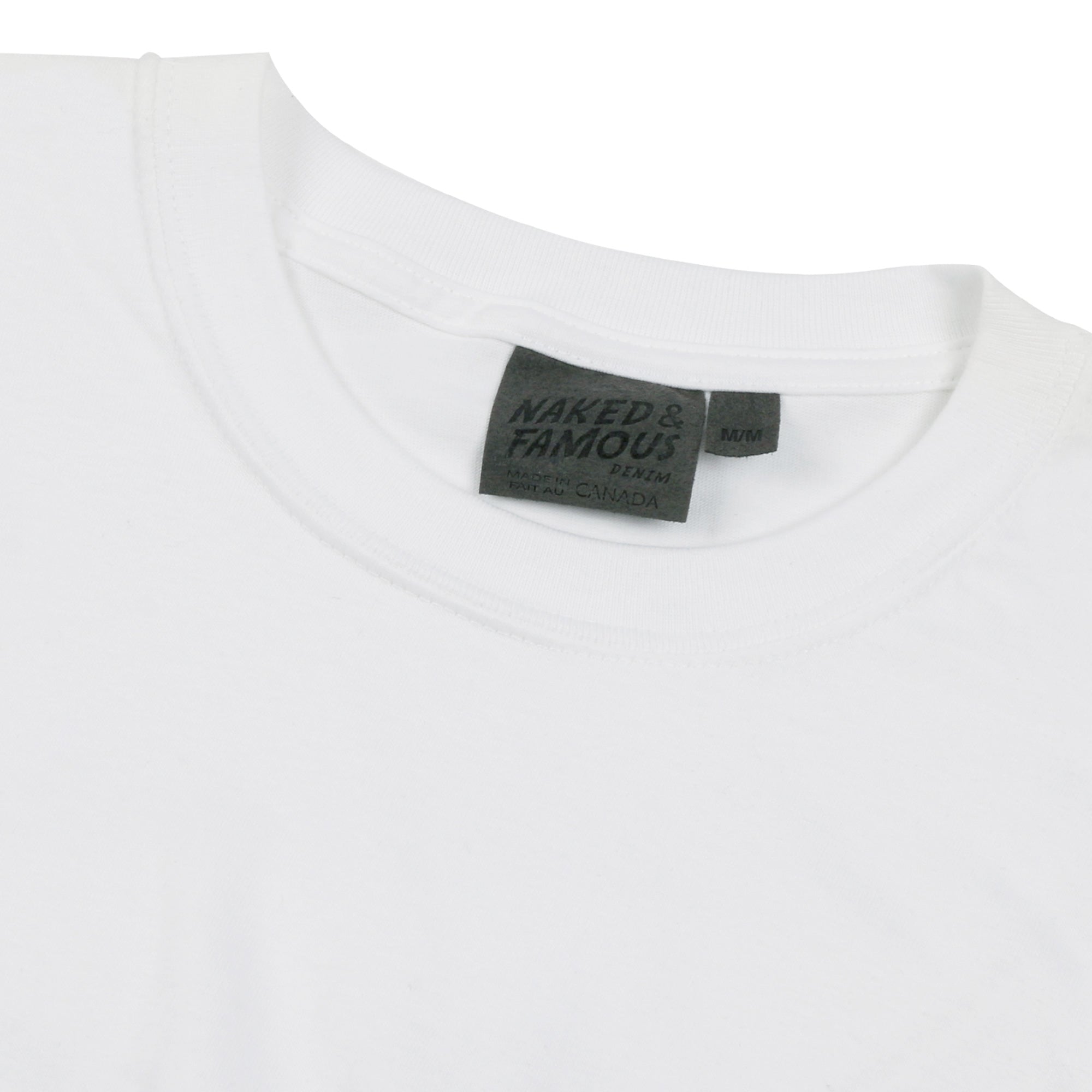 Naked and Famous Denim Circular Knit T-shirt - White