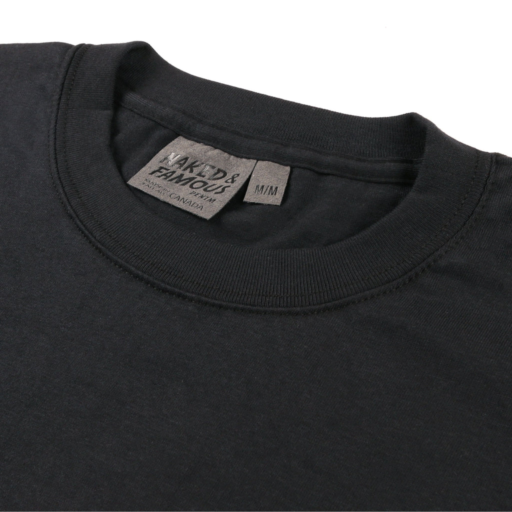 Naked and Famous Denim Circular Knit T-shirt - Black