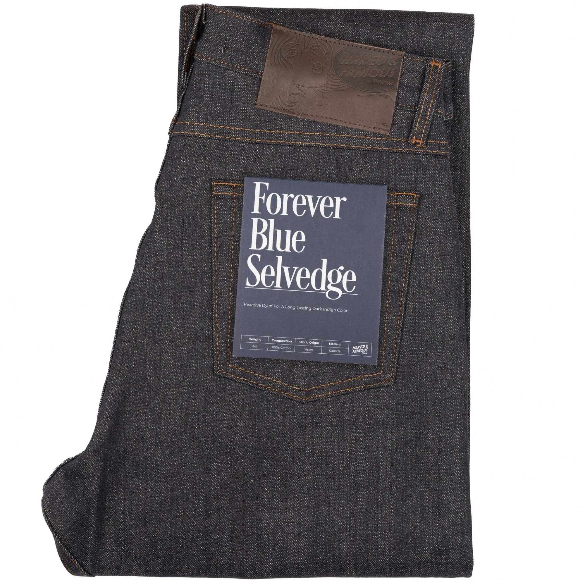 Naked and Famous Denim Weird Guy Forever Blue - Indigo