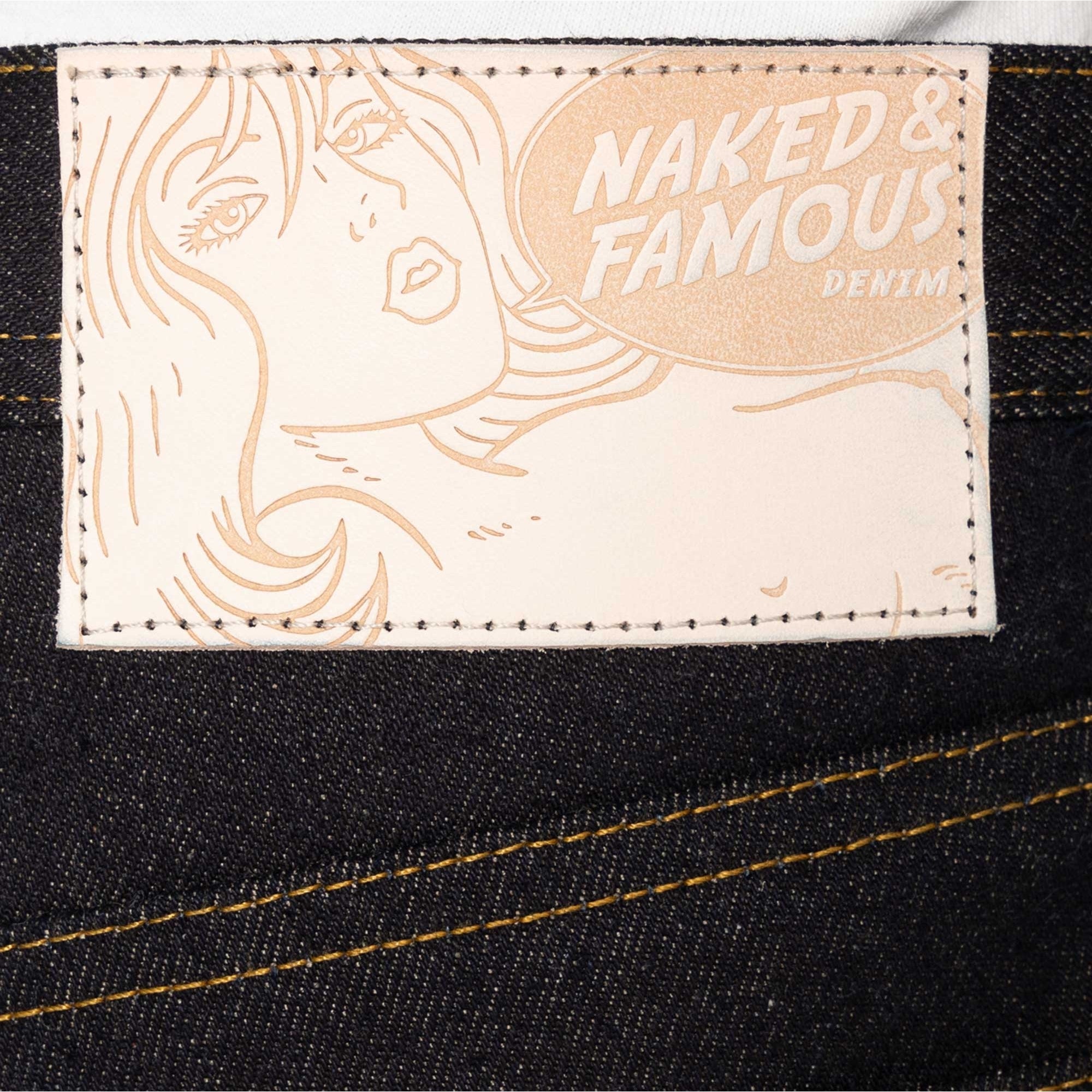 Naked and Famous Denim Weird Guy All Natural Foxfibre¨ Selvedge - Indigo