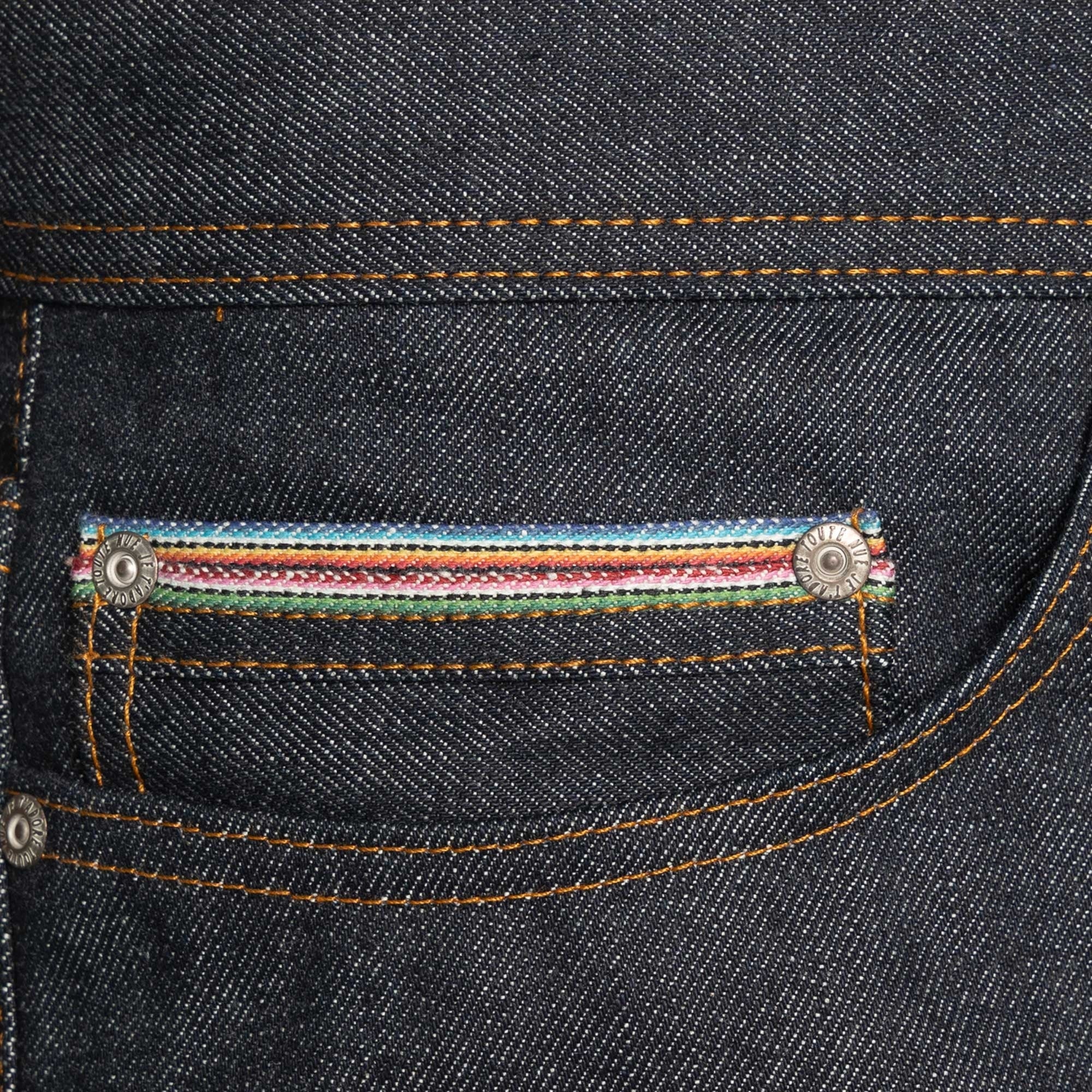 Naked and Famous Denim Weird Guy Dia De Los Muertos Selvedge - Indigo