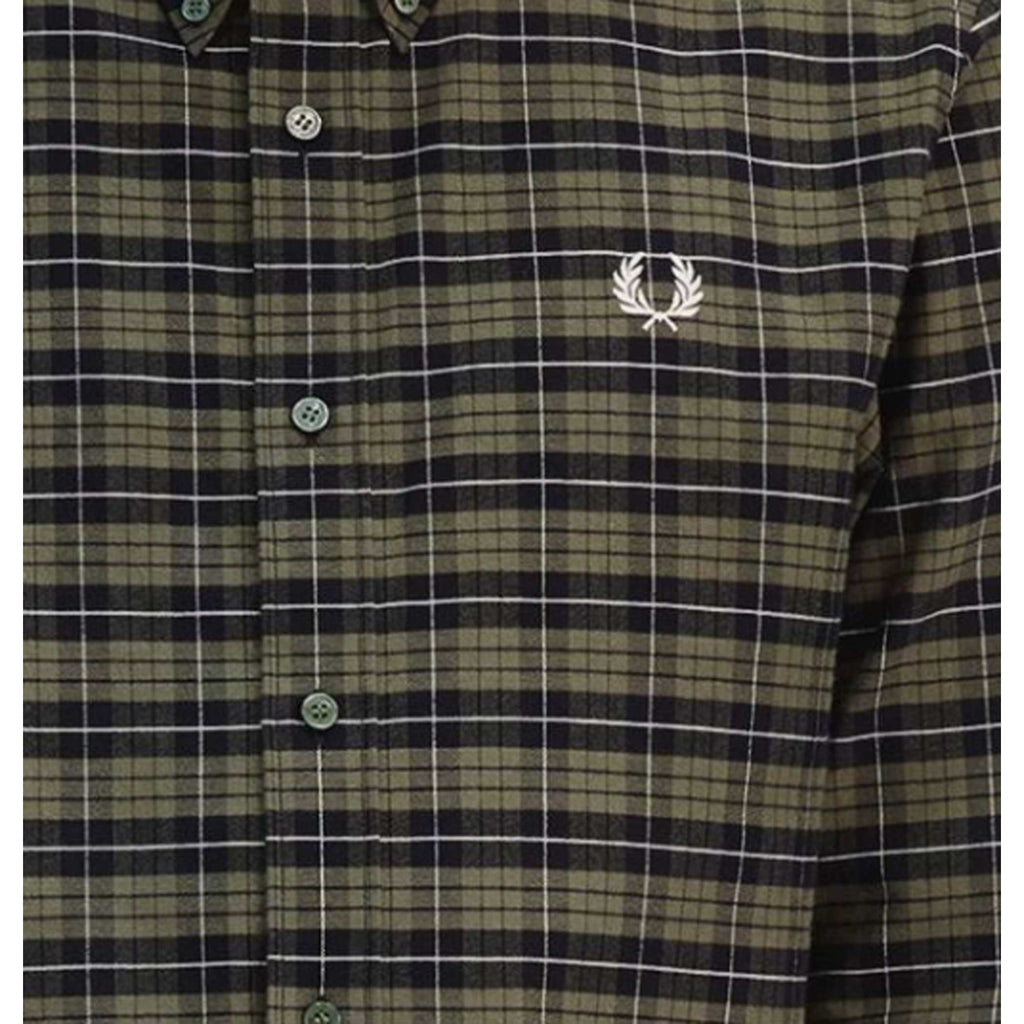 Fred Perry Brushed Oxford Tartan Shirt - Laurel