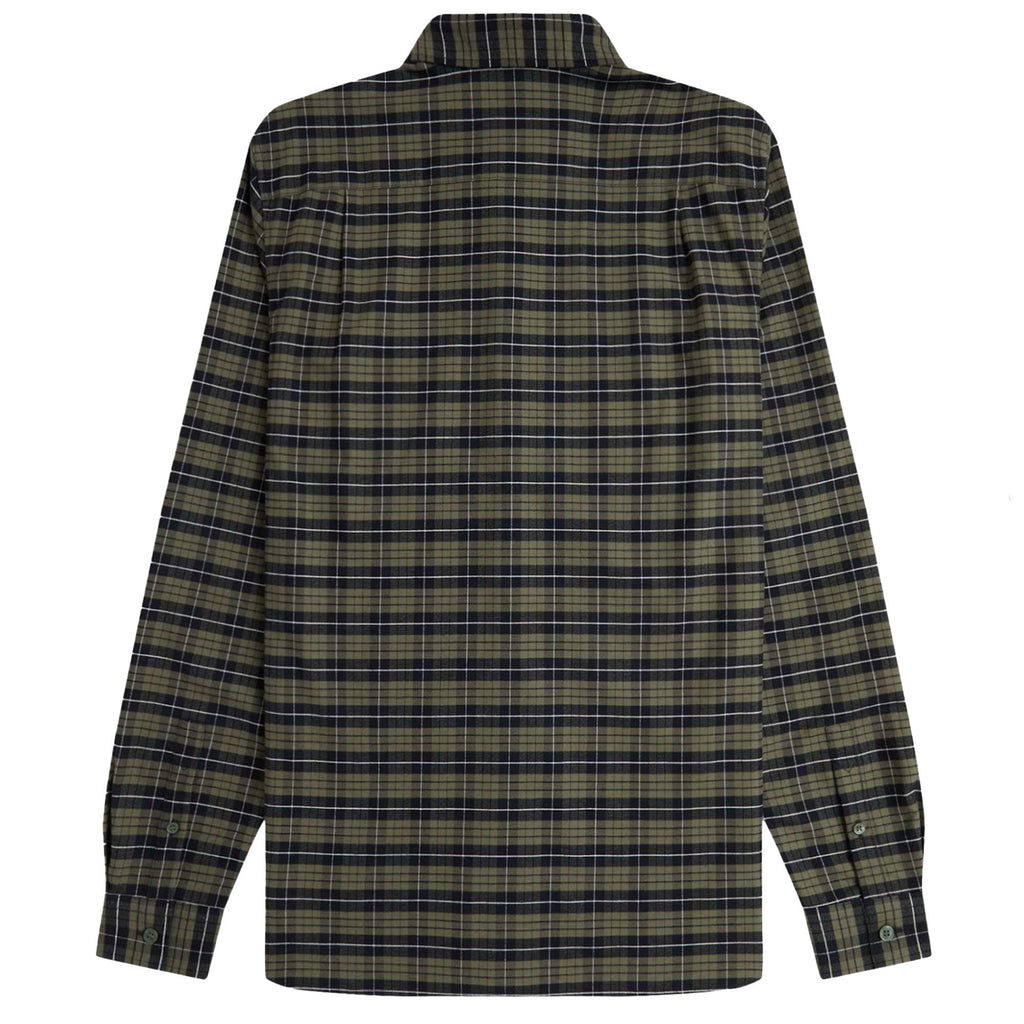 Fred Perry Brushed Oxford Tartan Shirt - Laurel