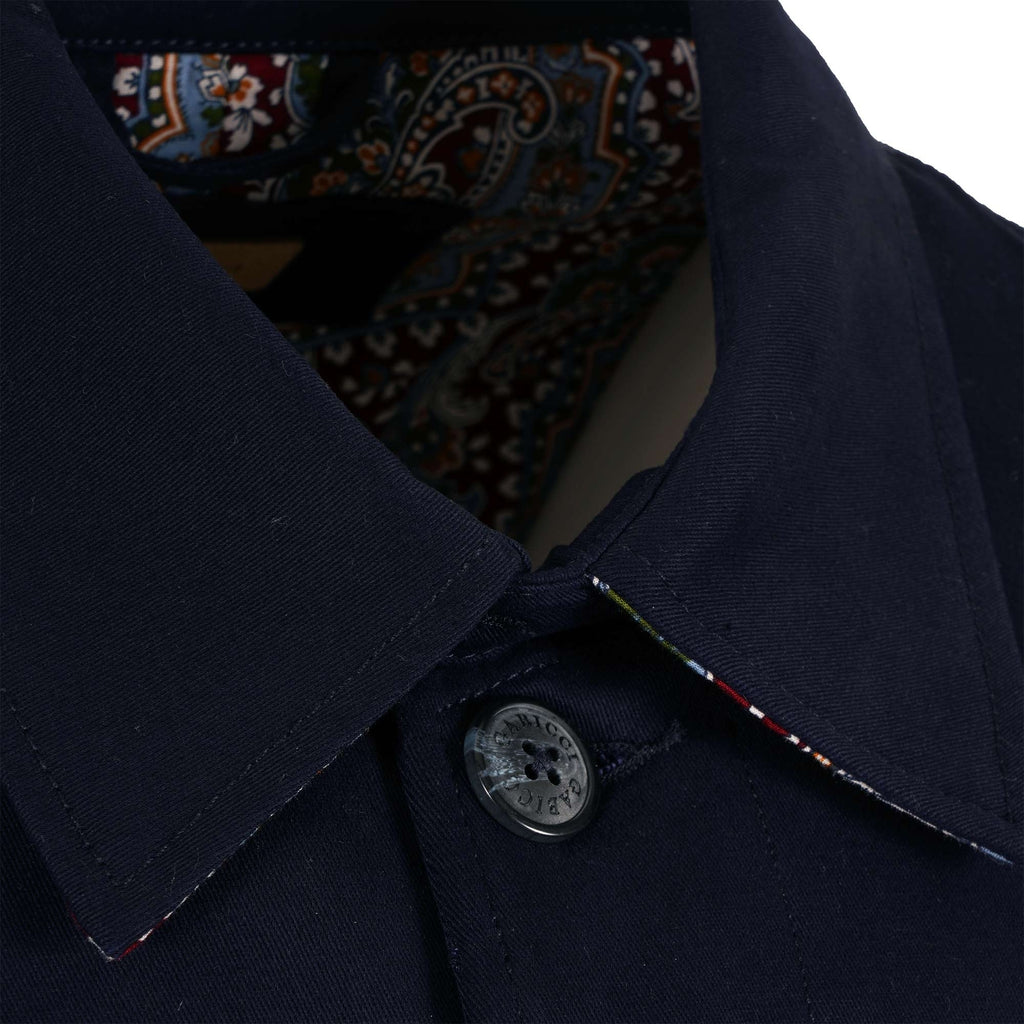 Gabicci Vintage Houghton Twill Mac - Navy