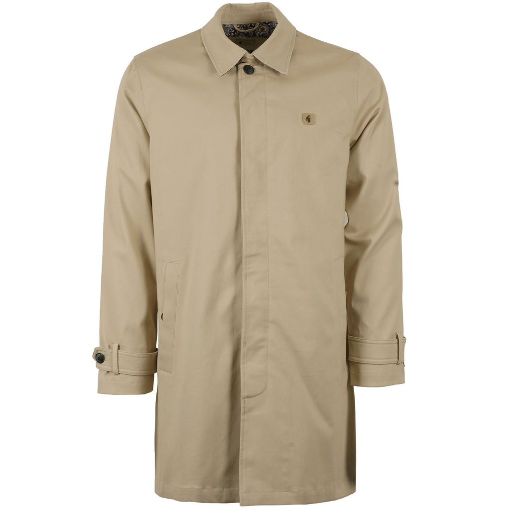 Gabicci Vintage Houghton Twill Mac - Oatmeal