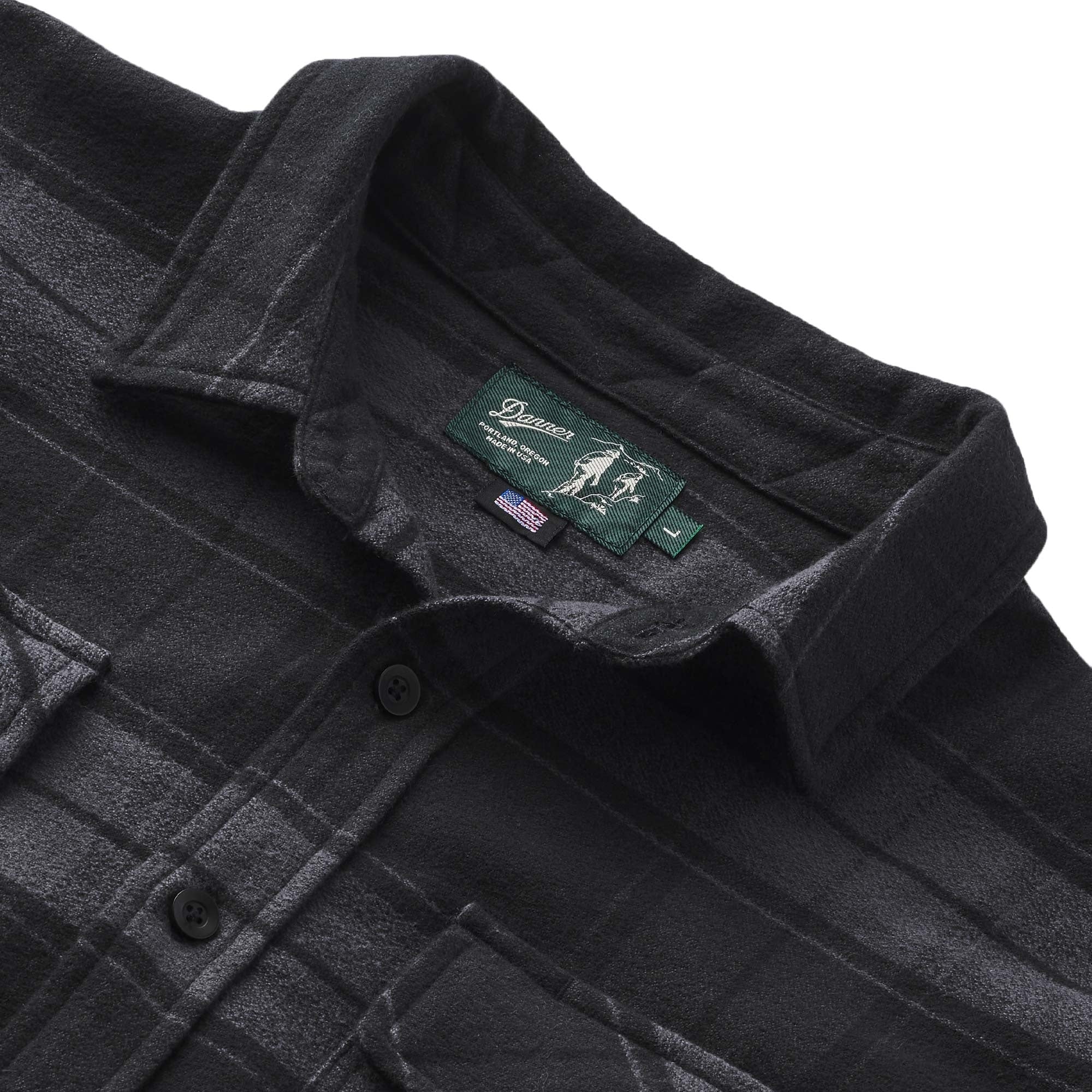 Danner Cedar Mill Cotton Flannel Shirt - Black