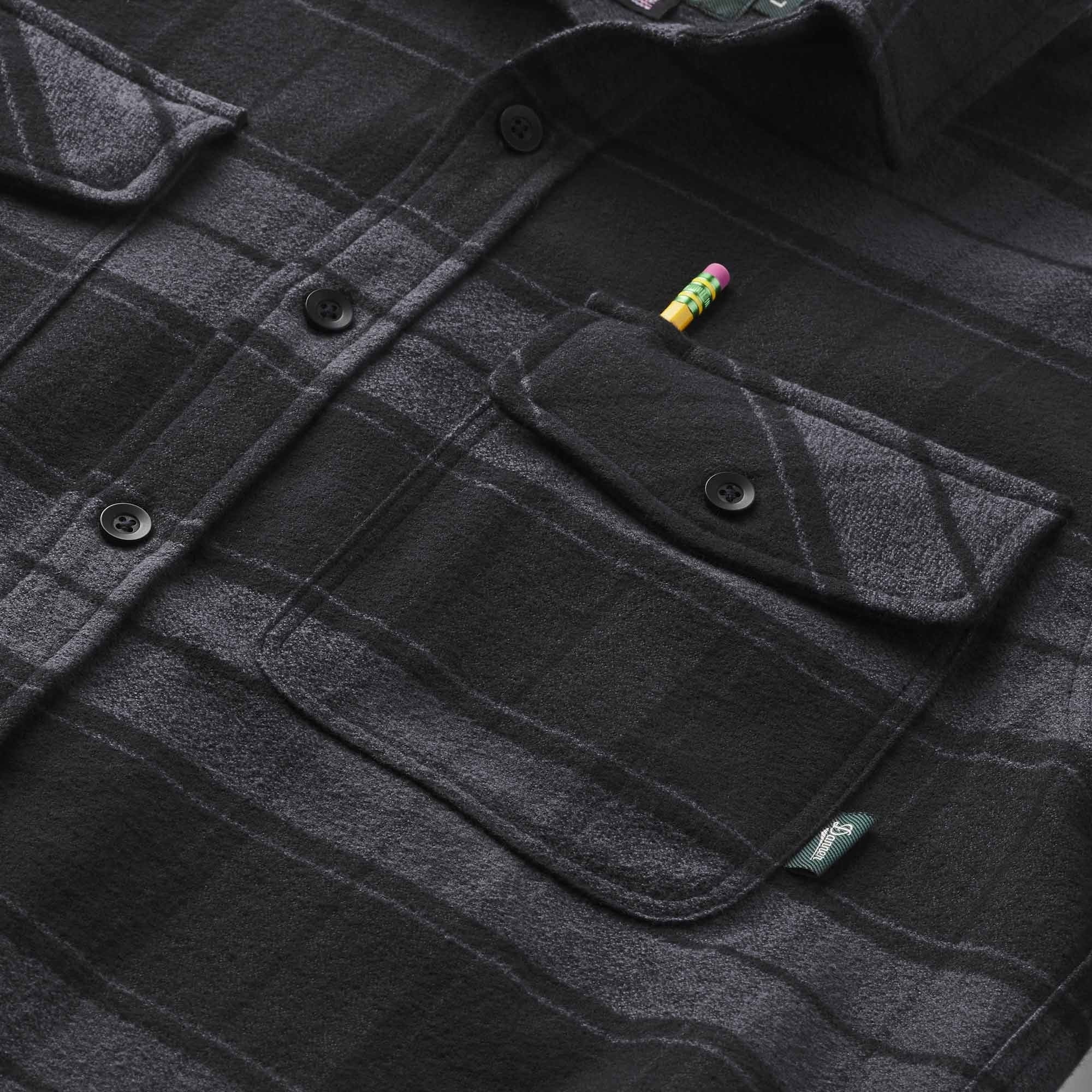 Danner Cedar Mill Cotton Flannel Shirt - Black
