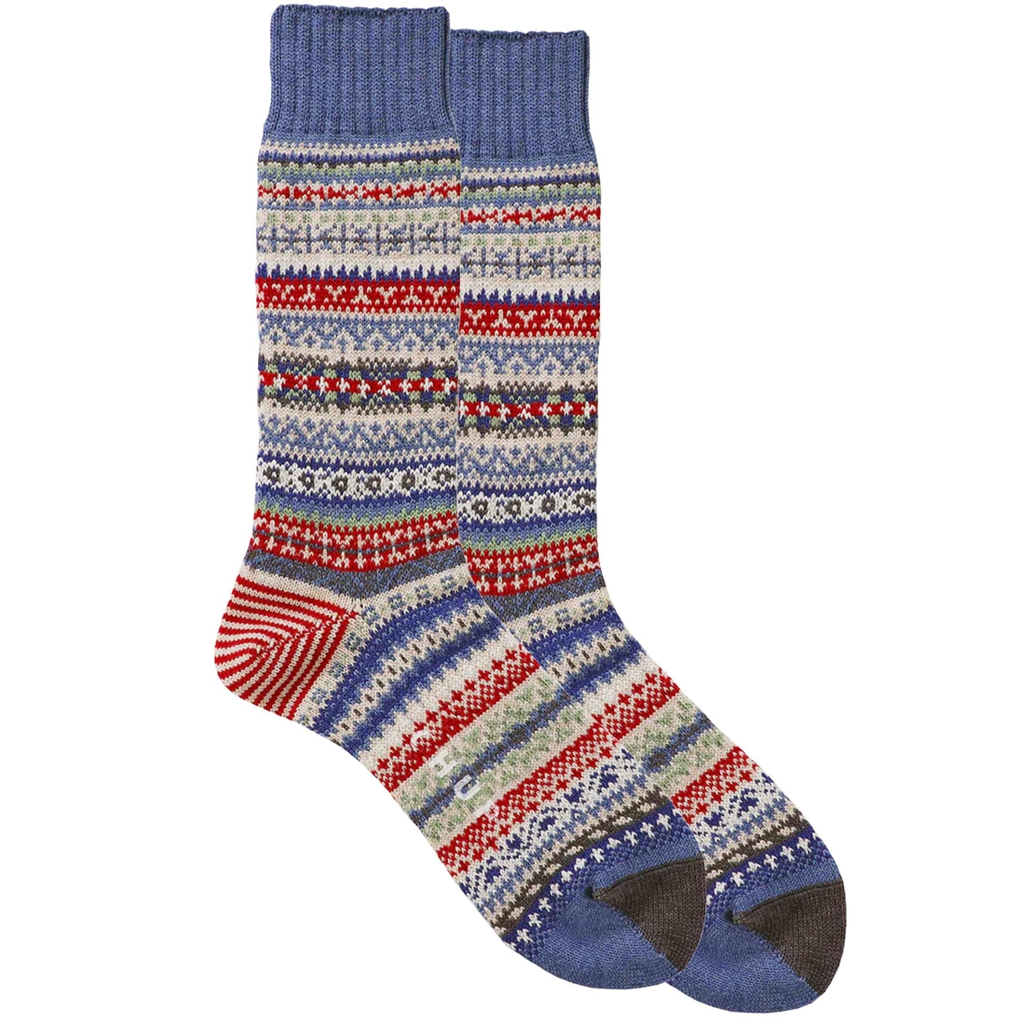 Chup Socks Happy Holidays Socks - Pigeon Blue
