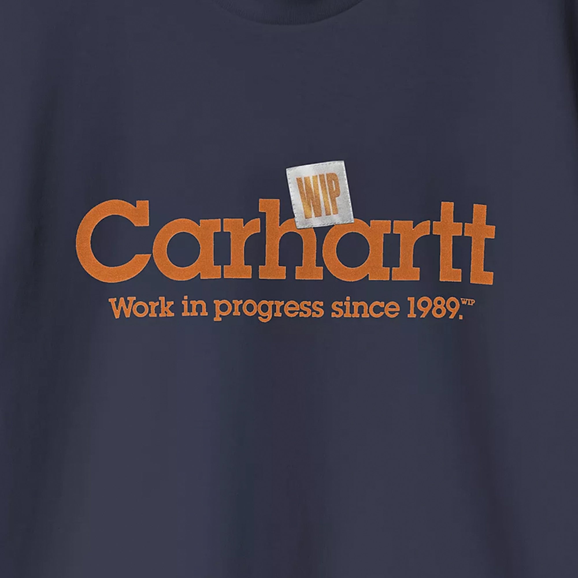 Carhartt WIP Short Sleeve Label Script T-Shirt - Blue