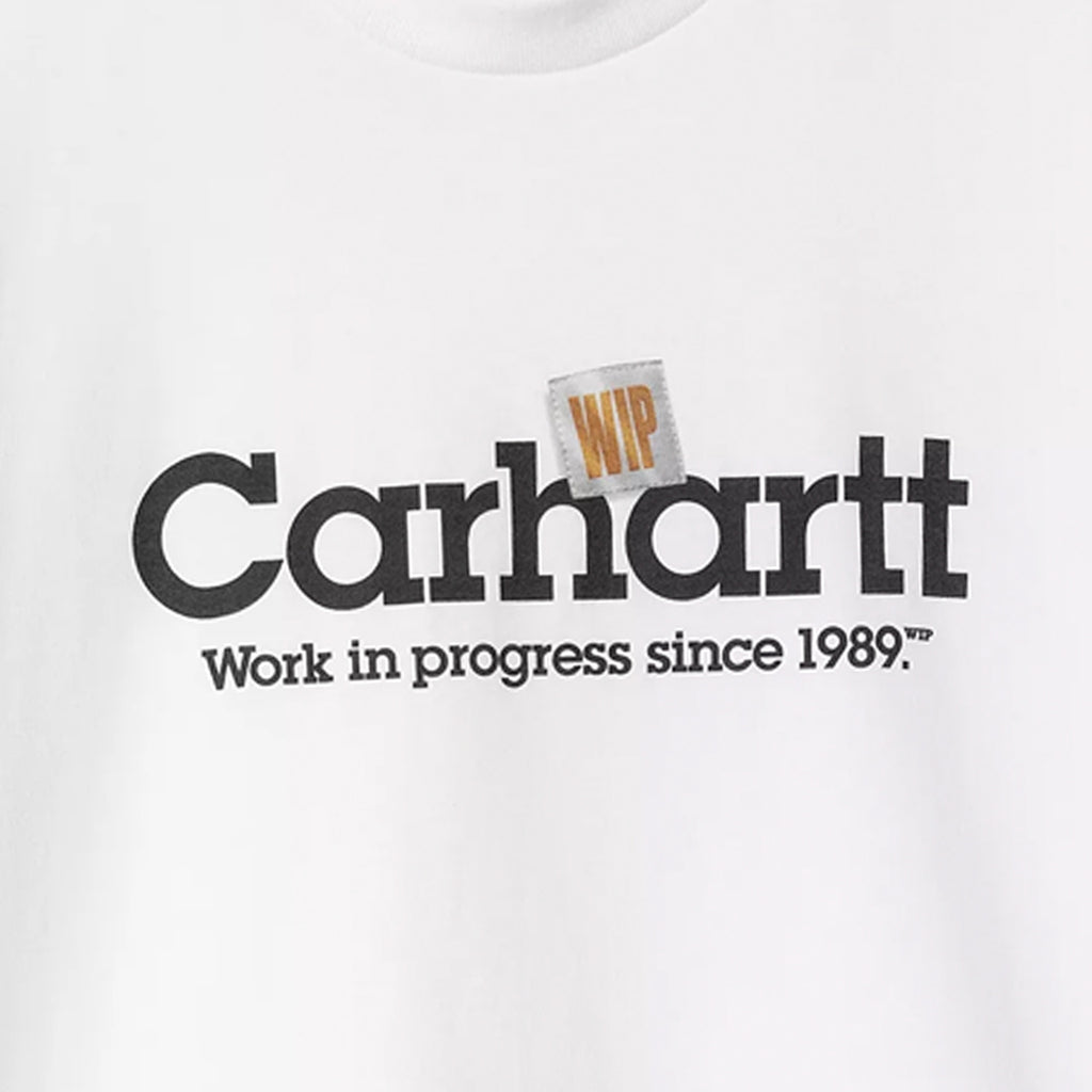 Carhartt WIP Short Sleeve Label Script T-Shirt - White
