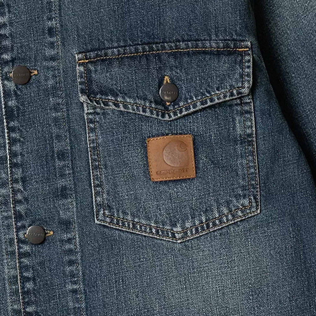 Carhartt WIP Lincoln Shirt Jac - Blue Worn