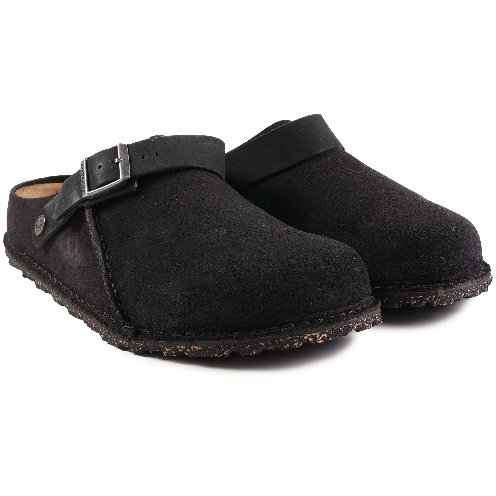 Birkenstock Lutry Premium Suede Leather - Black
