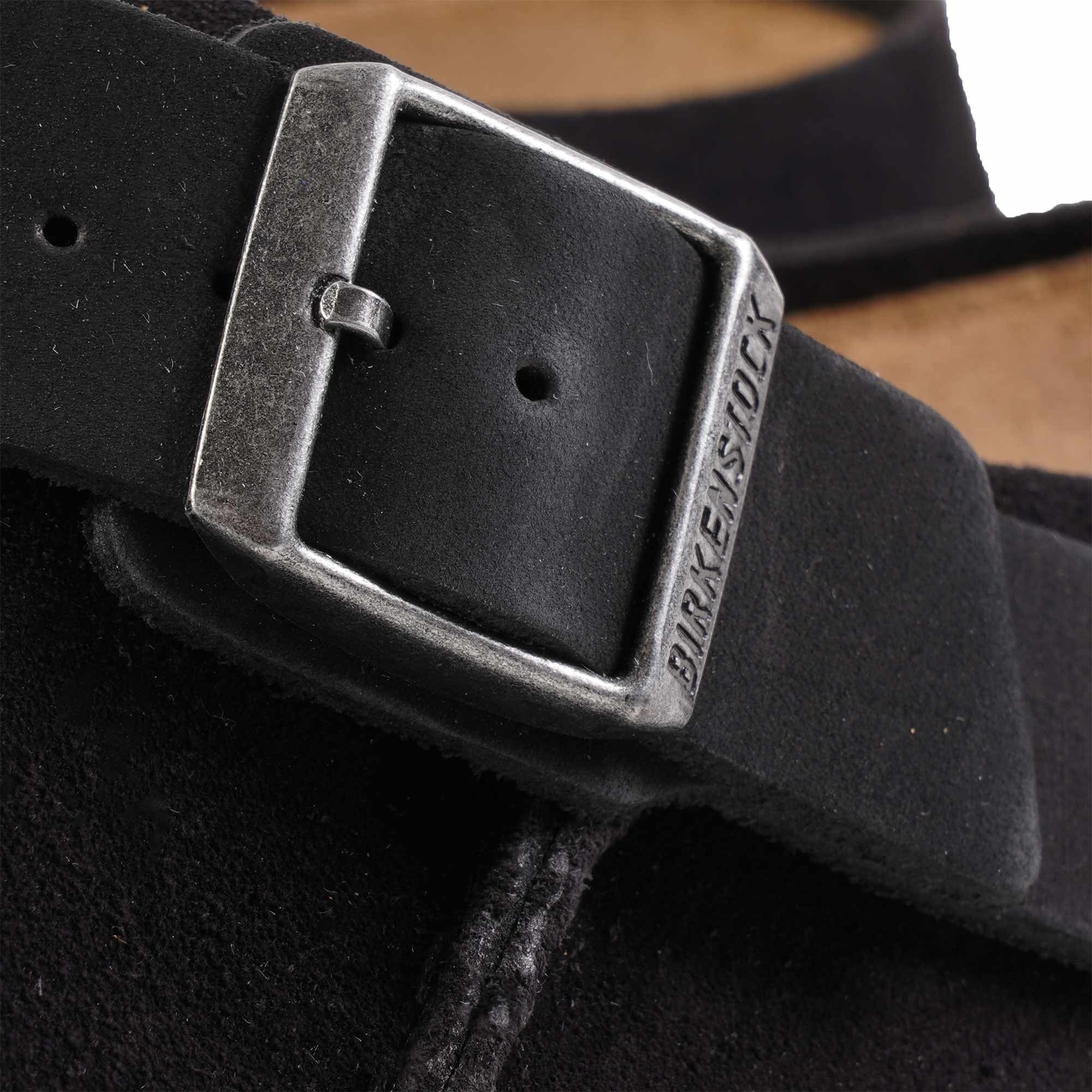 Birkenstock Lutry Premium Suede Leather - Black