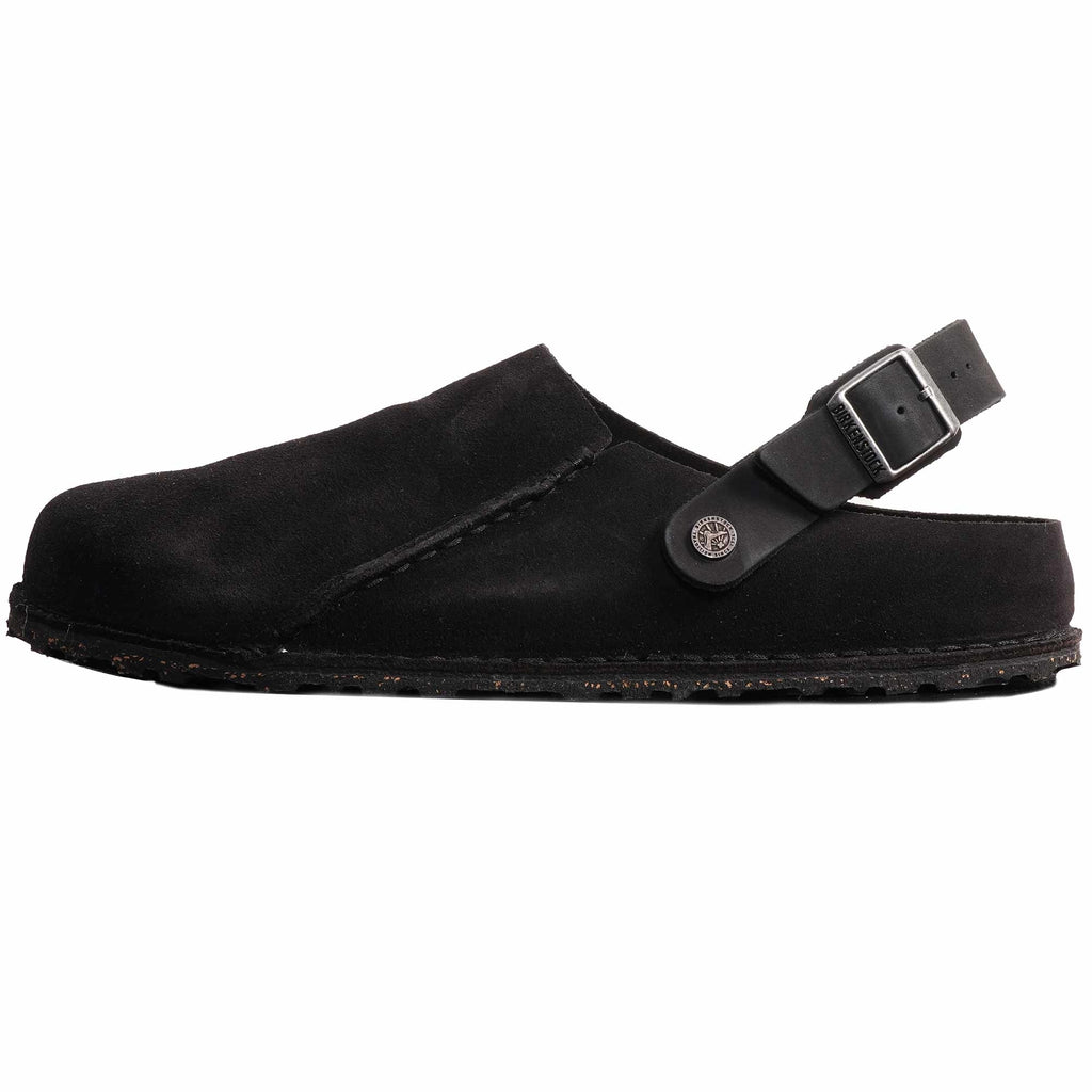 Birkenstock Lutry Premium Suede Leather - Black