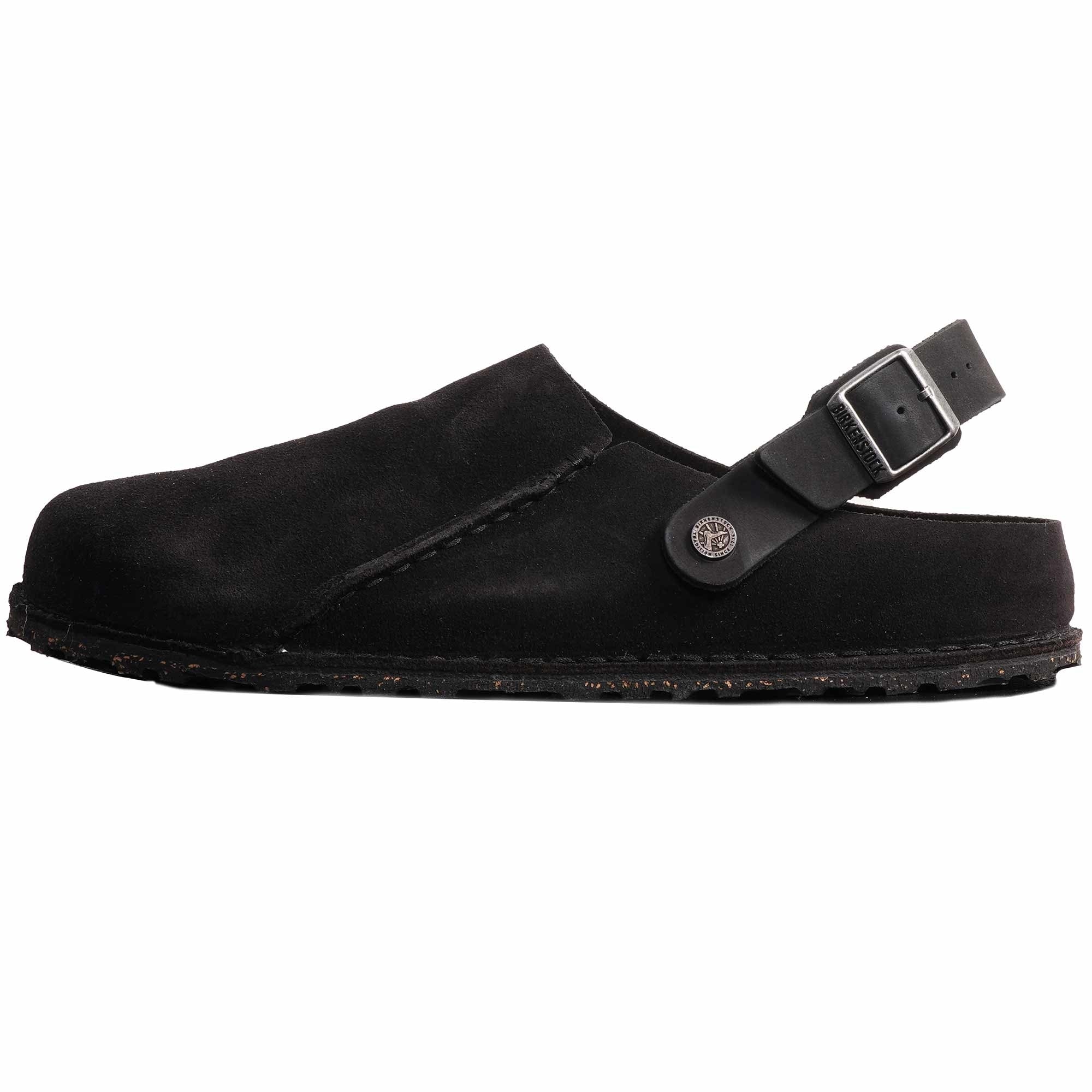 Birkenstock Lutry Premium Suede Leather - Black