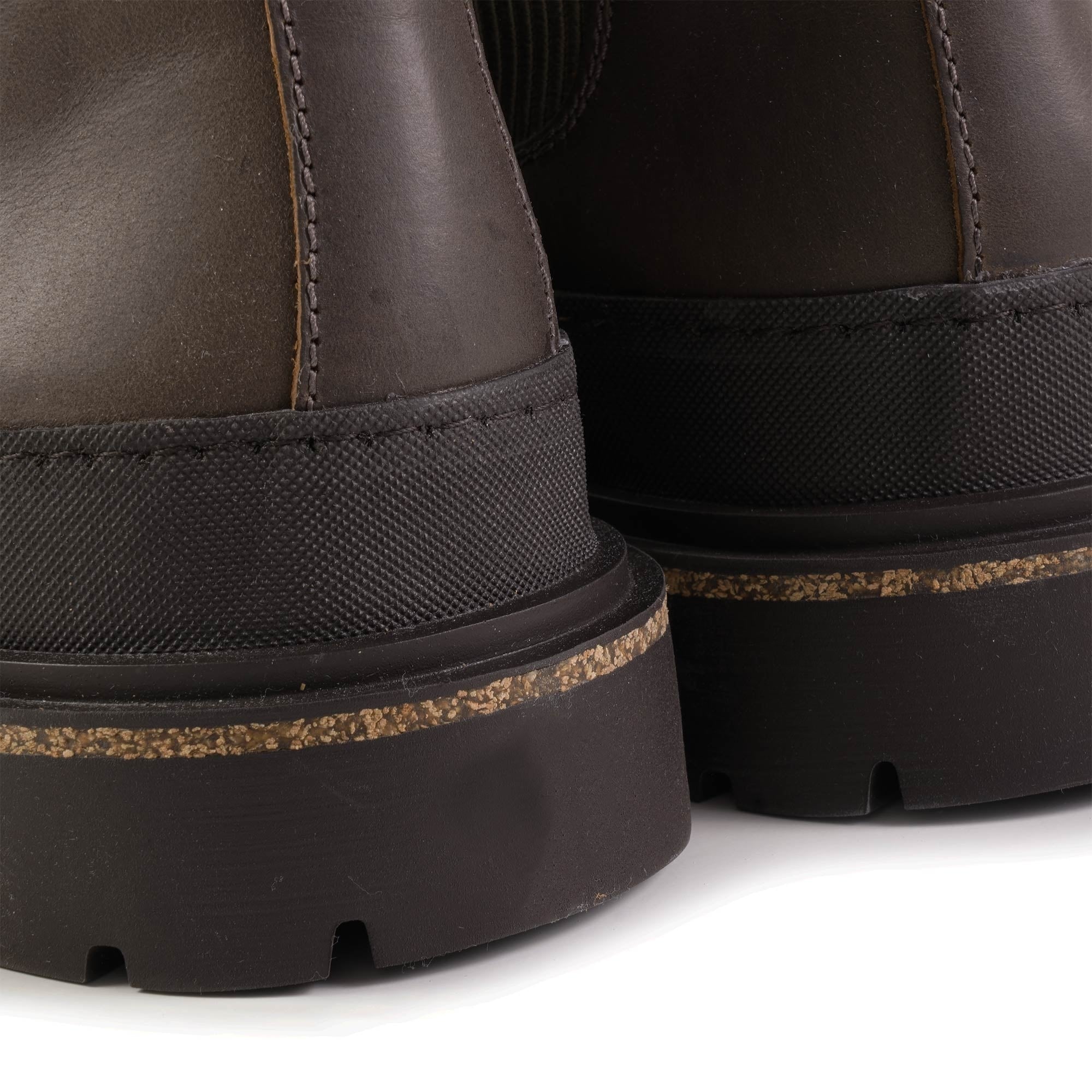 Birkenstock Womens Prescott Slip On Oiled Leather - Concrete Grey