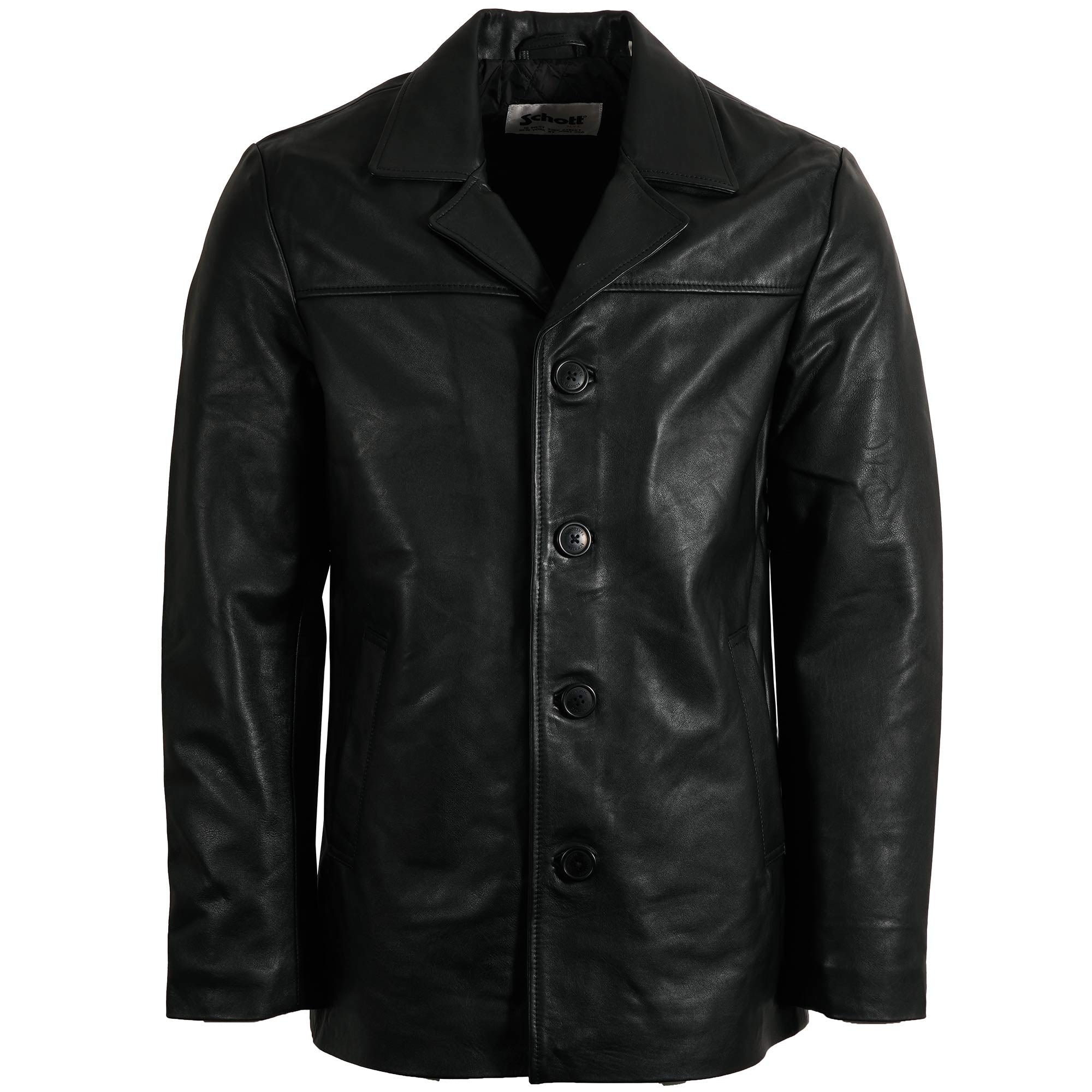 Schott NYC Leather Jacket - Black