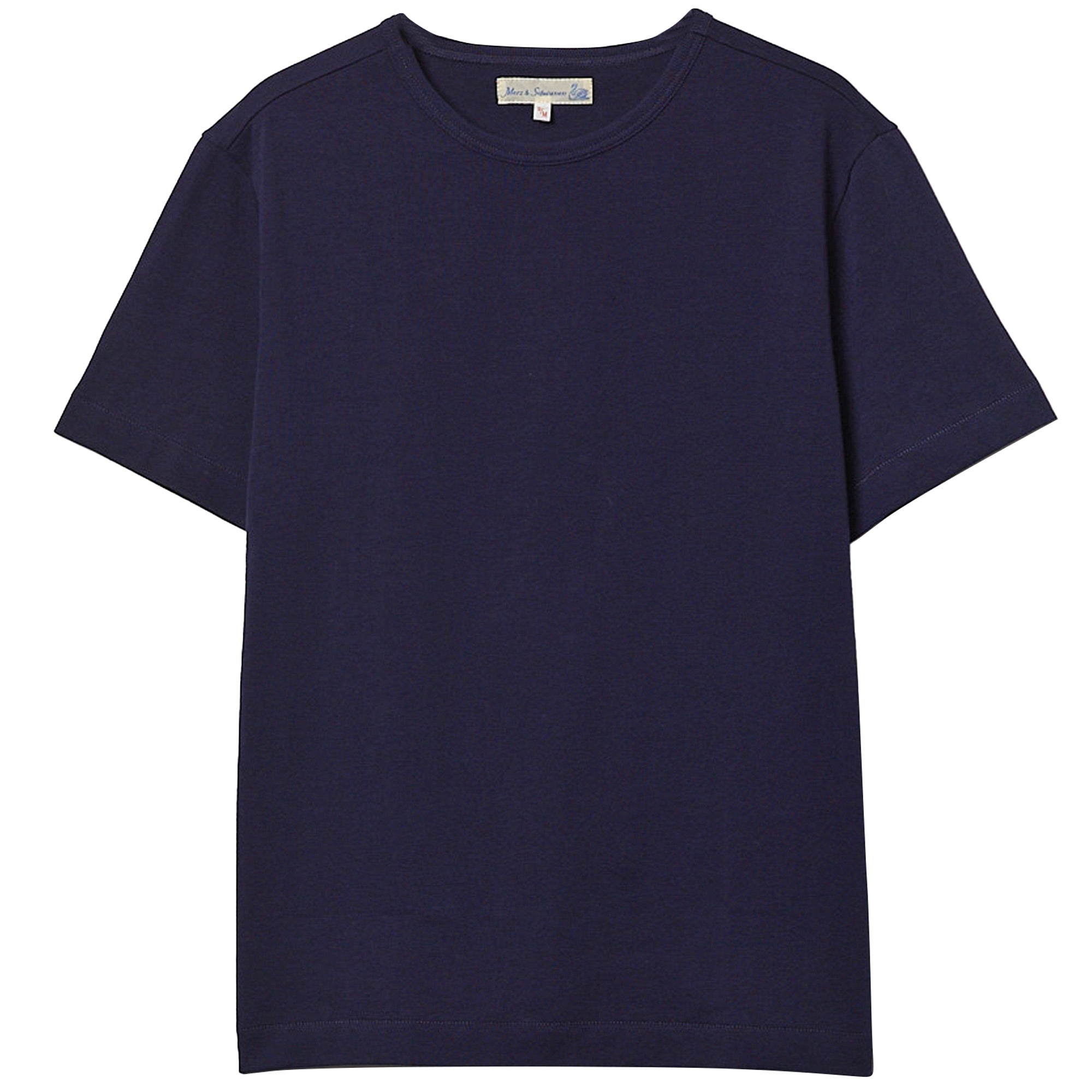 Merz b Schwanen 215 Loopwheeled T-Shirt - Ink Blue