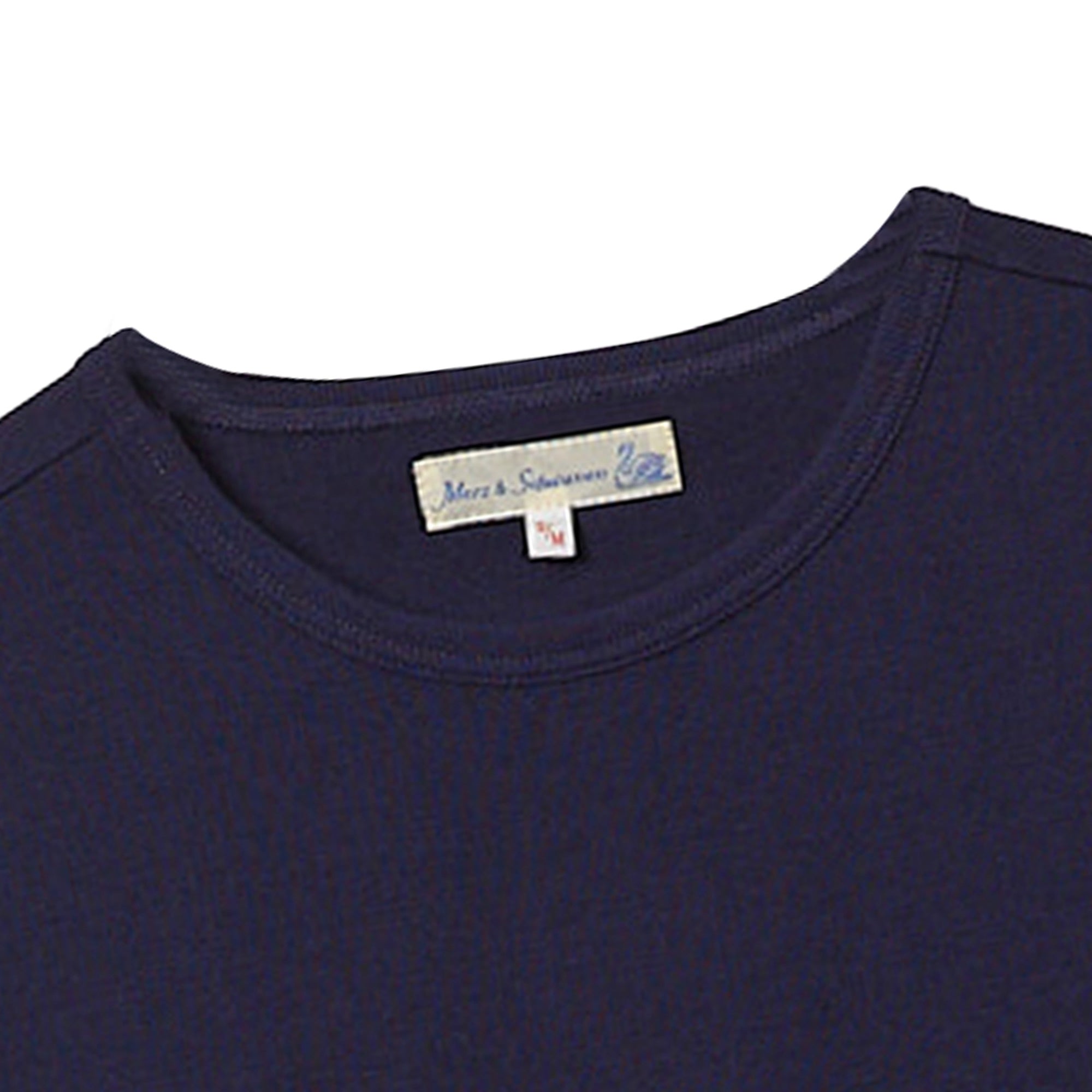 Merz b Schwanen 215 Loopwheeled T-Shirt - Ink Blue