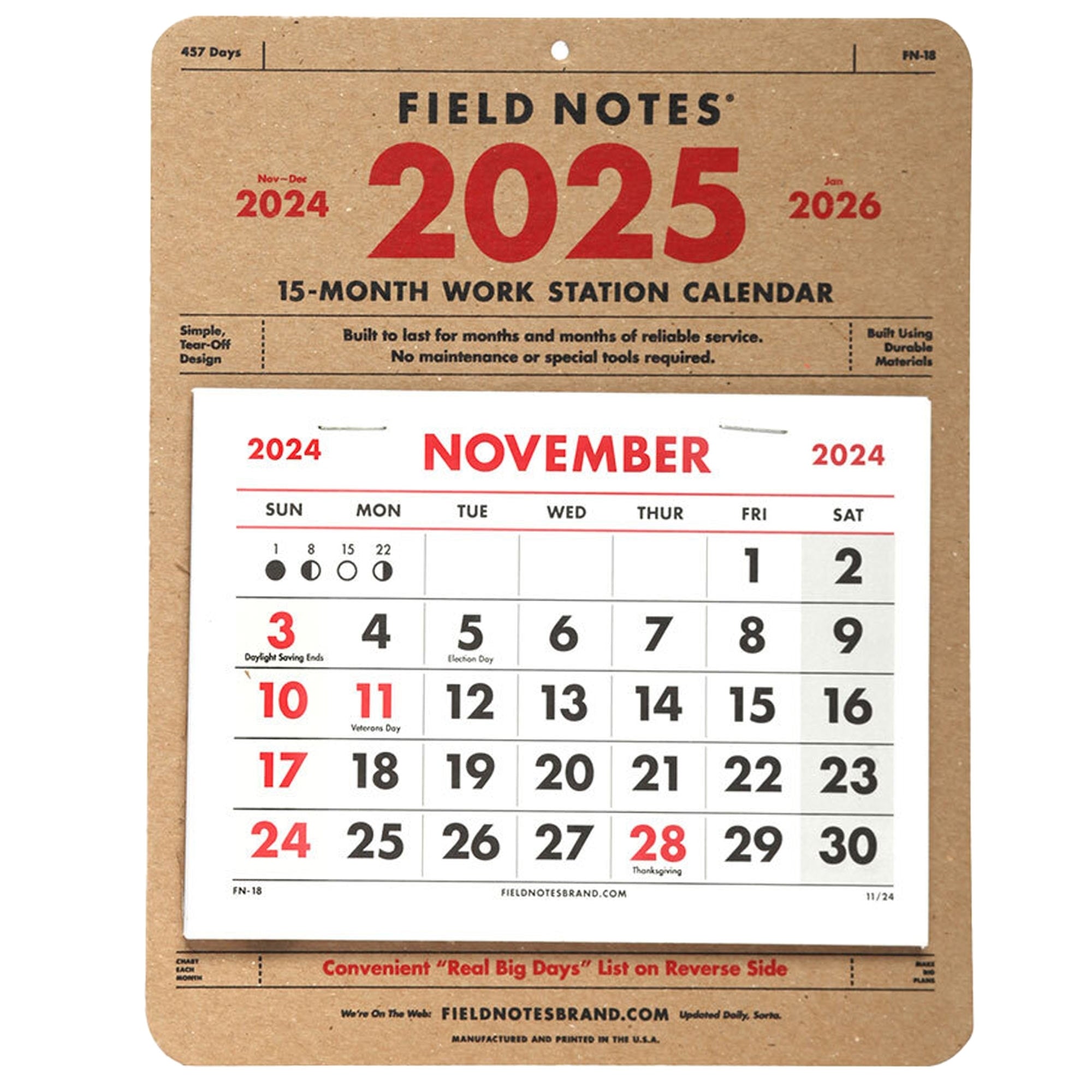 Field Notes 15 Month Calendar