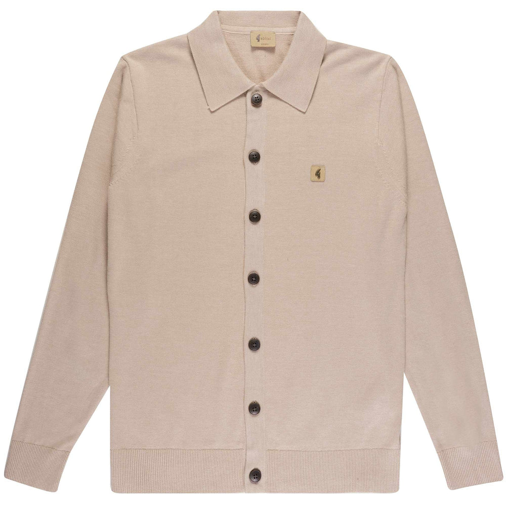 Gabicci Vintage Azima Polo Cardigan - Granola