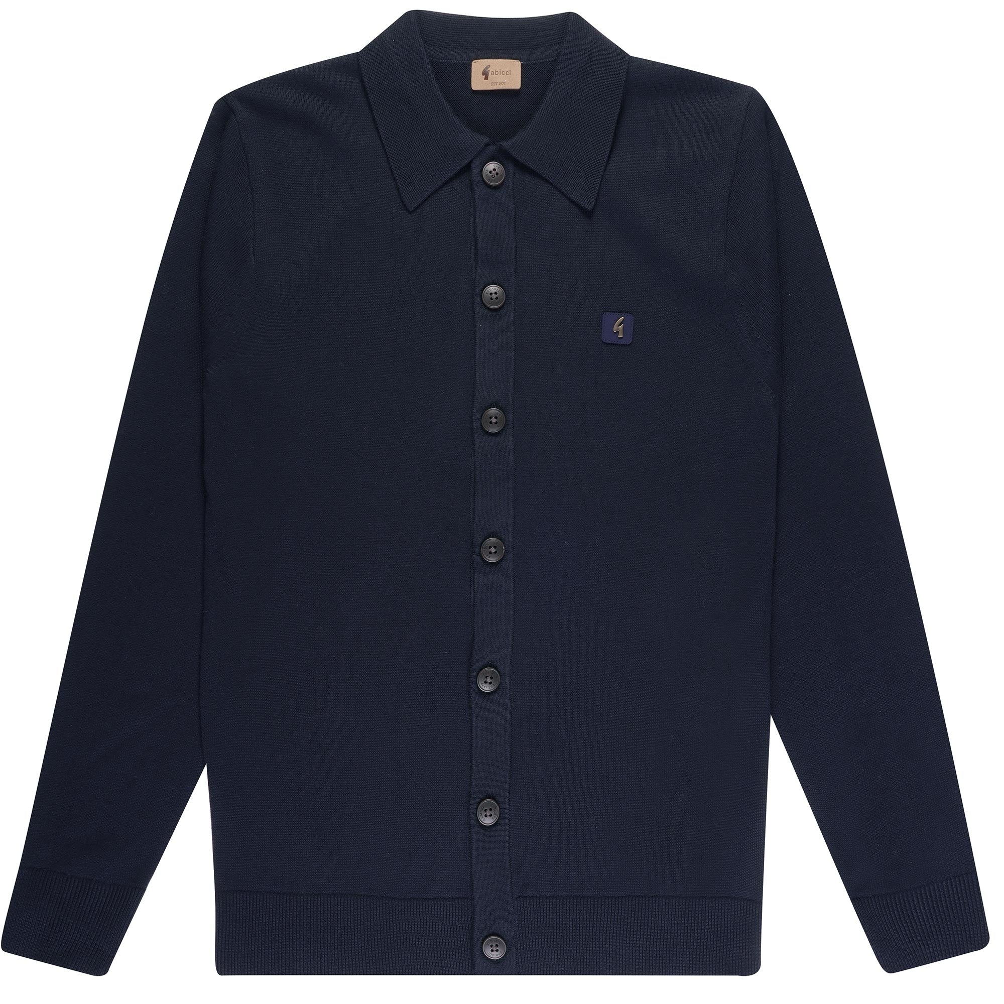 Gabicci Vintage Azima Polo Cardigan - Navy