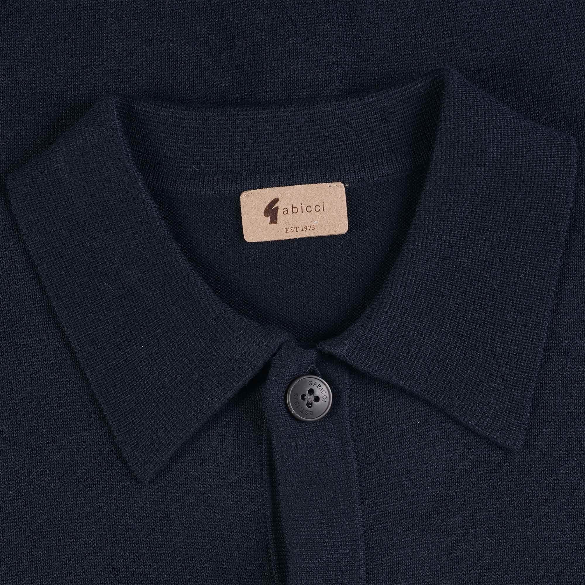 Gabicci Vintage Azima Polo Cardigan - Navy