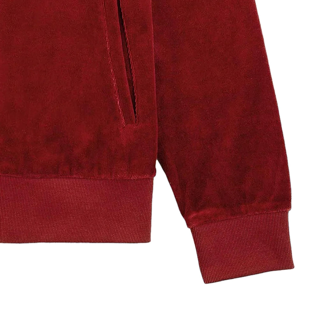 Sergio Tacchini Damarindo Velour Track Top - Merlot