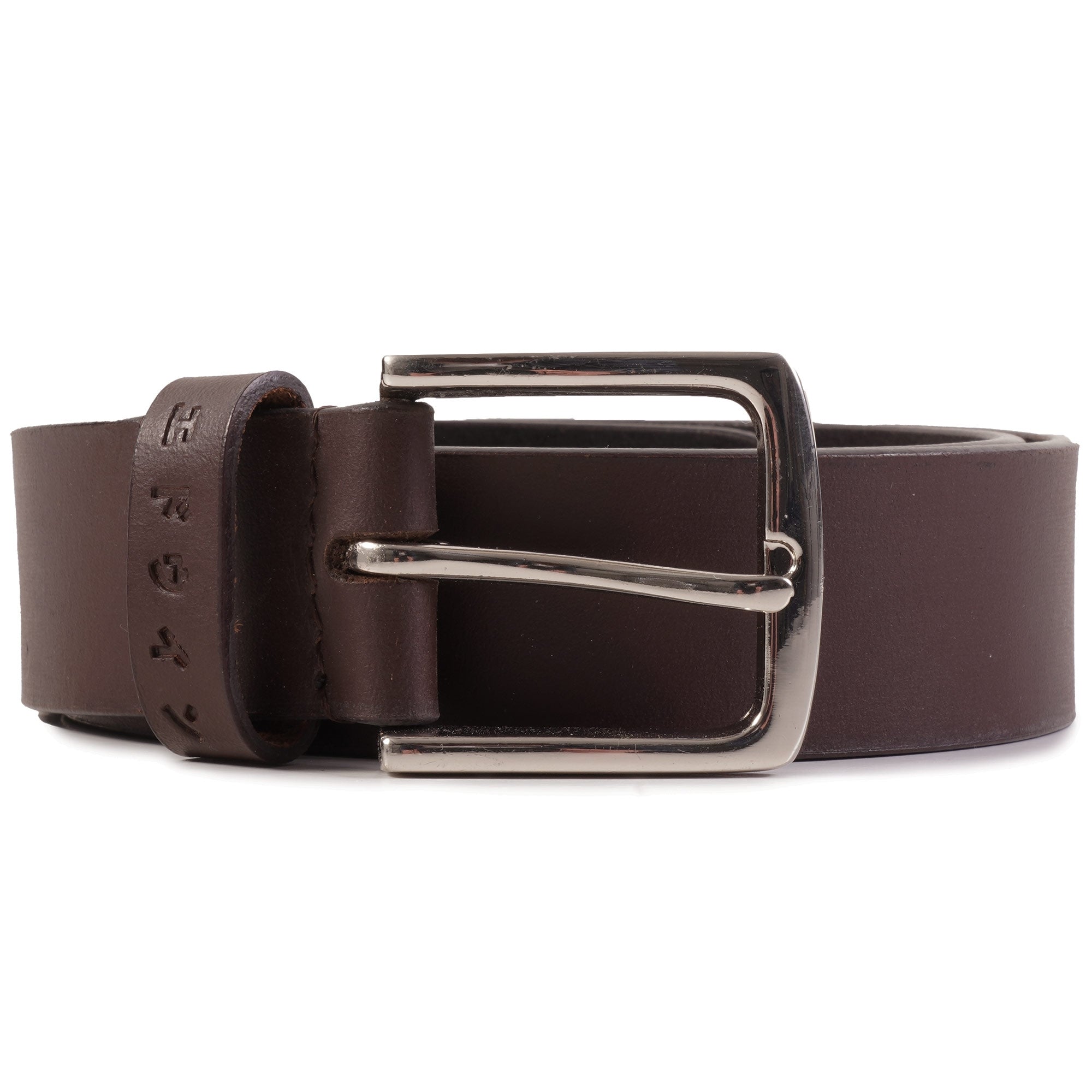 Edwin Leather Belt - Dark Brown