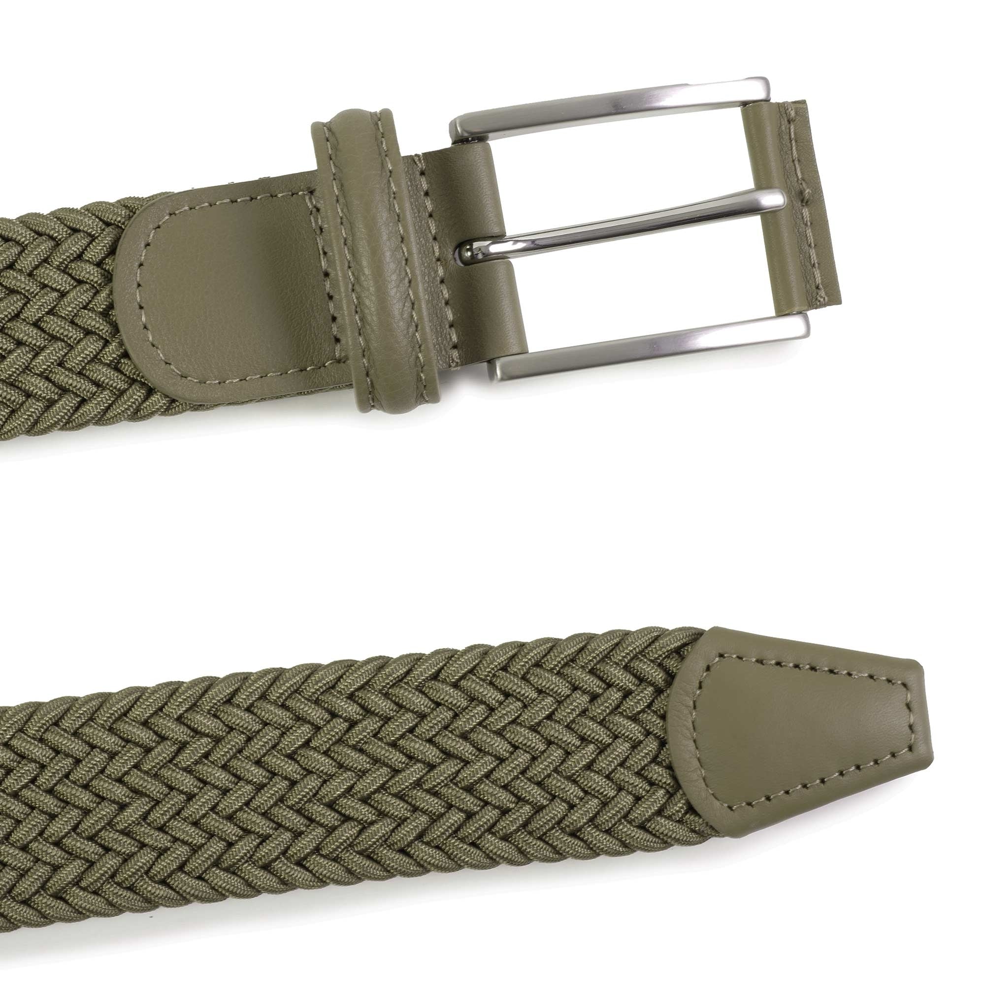 Anderson's Belts Woven Belt - Khaki