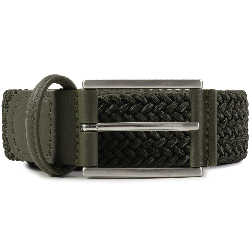 Woven Elastic Belt - Khaki