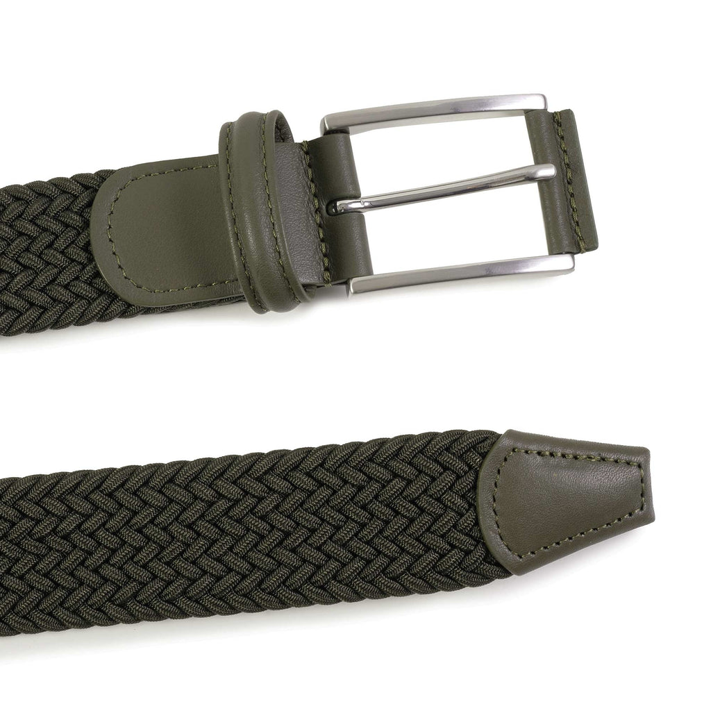 Woven Elastic Belt - Khaki