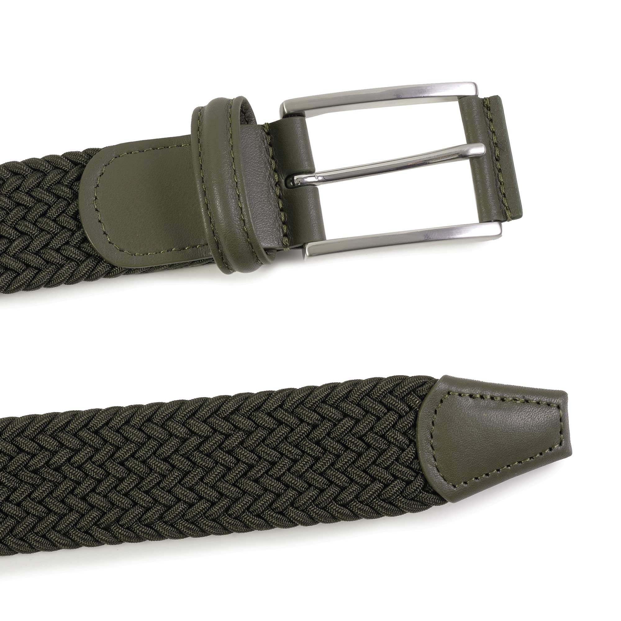 Woven Elastic Belt - Khaki