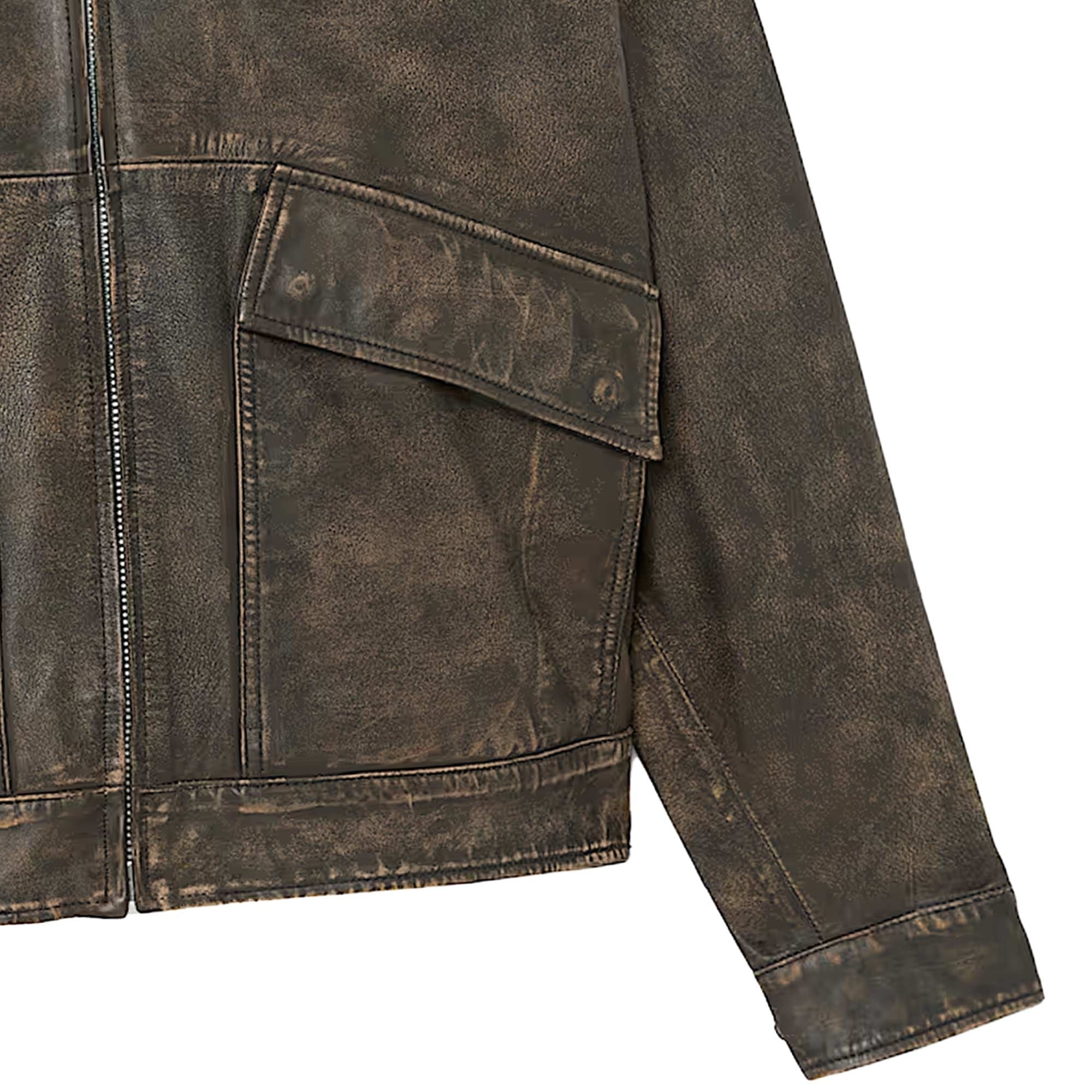 Timberland Strafford Leather Bomber Jacket - Brown – Dandy Fellow